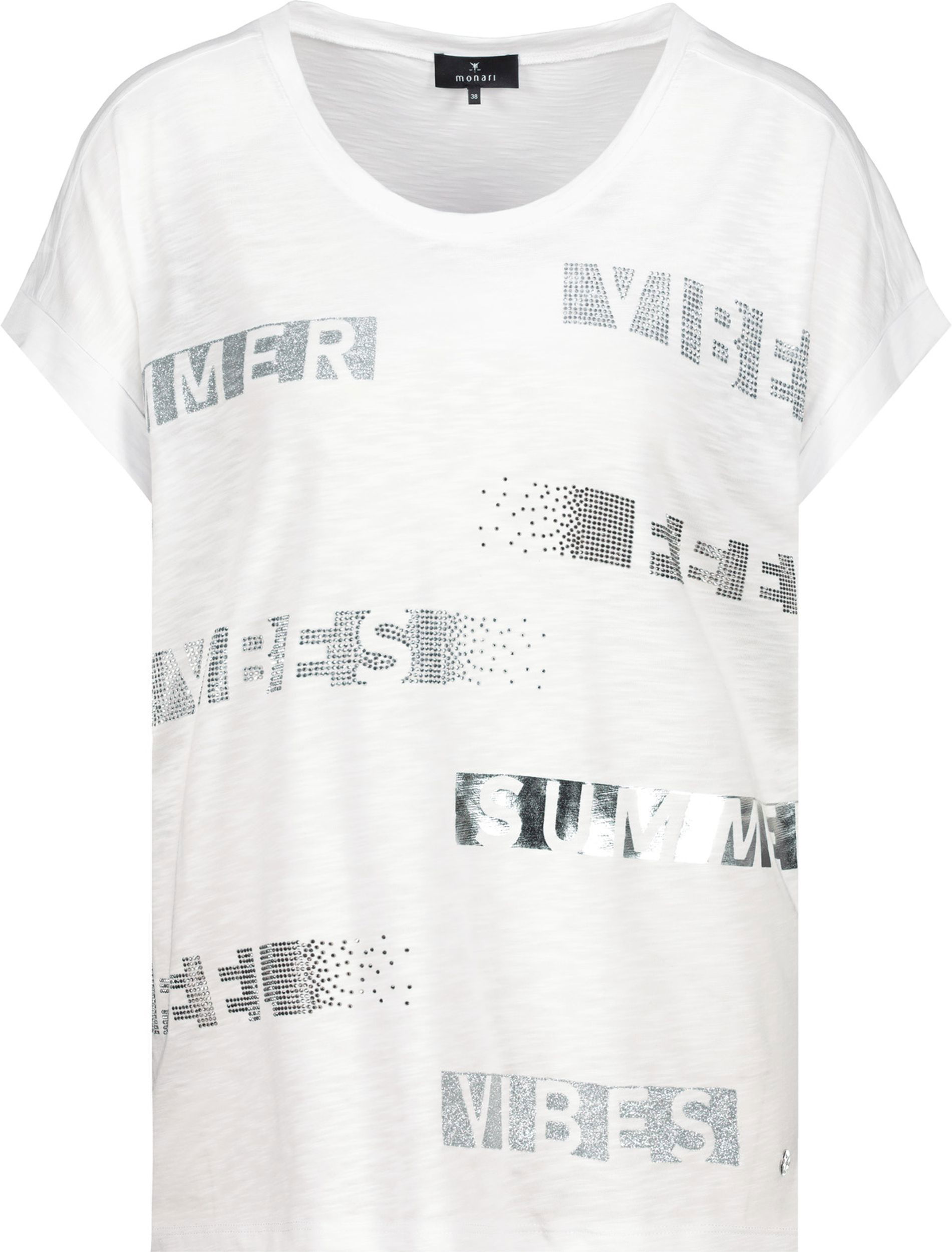 Monari |  T-Shirt, weiss | 42 | weiß