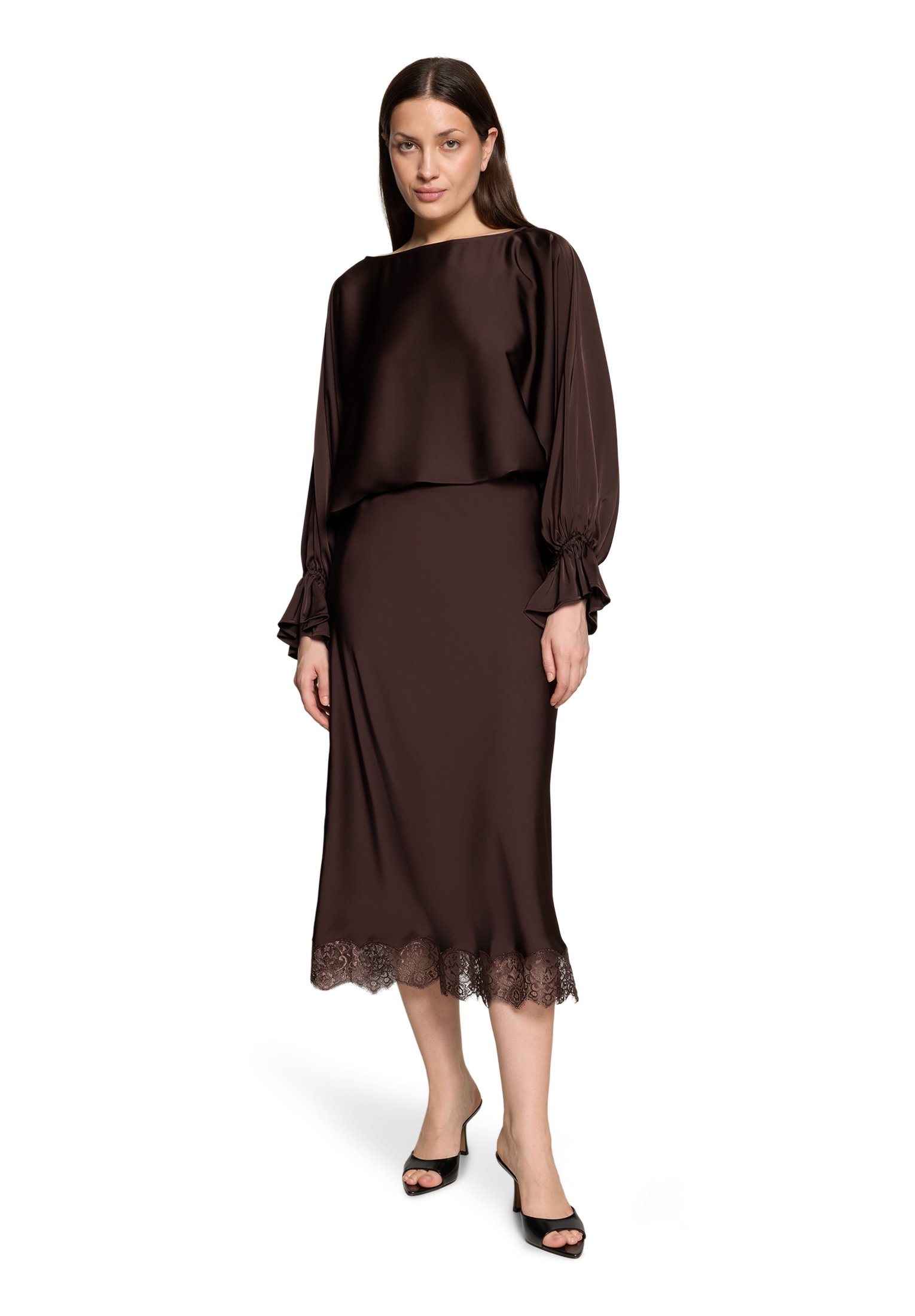 Bluse Lang 1/1 Arm, Espresso Brown #5