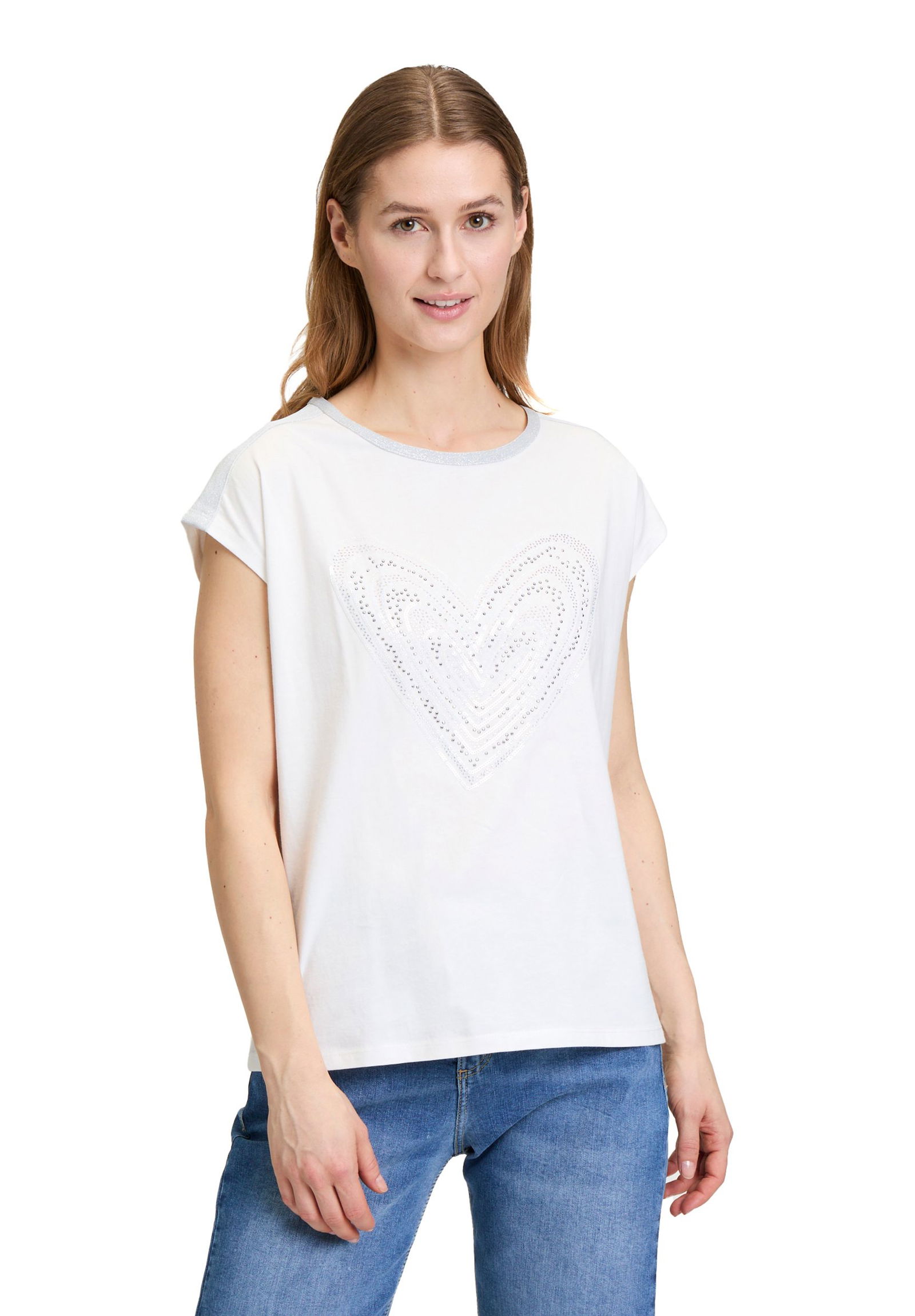  |  Shirt Kurz 1/2 Arm, Patch Cream/Silver | 44 | patch cream/silver