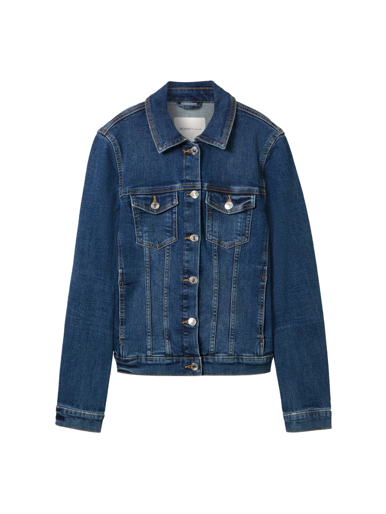 easy denim jacket, Used Mid Stone Blue Denim #1