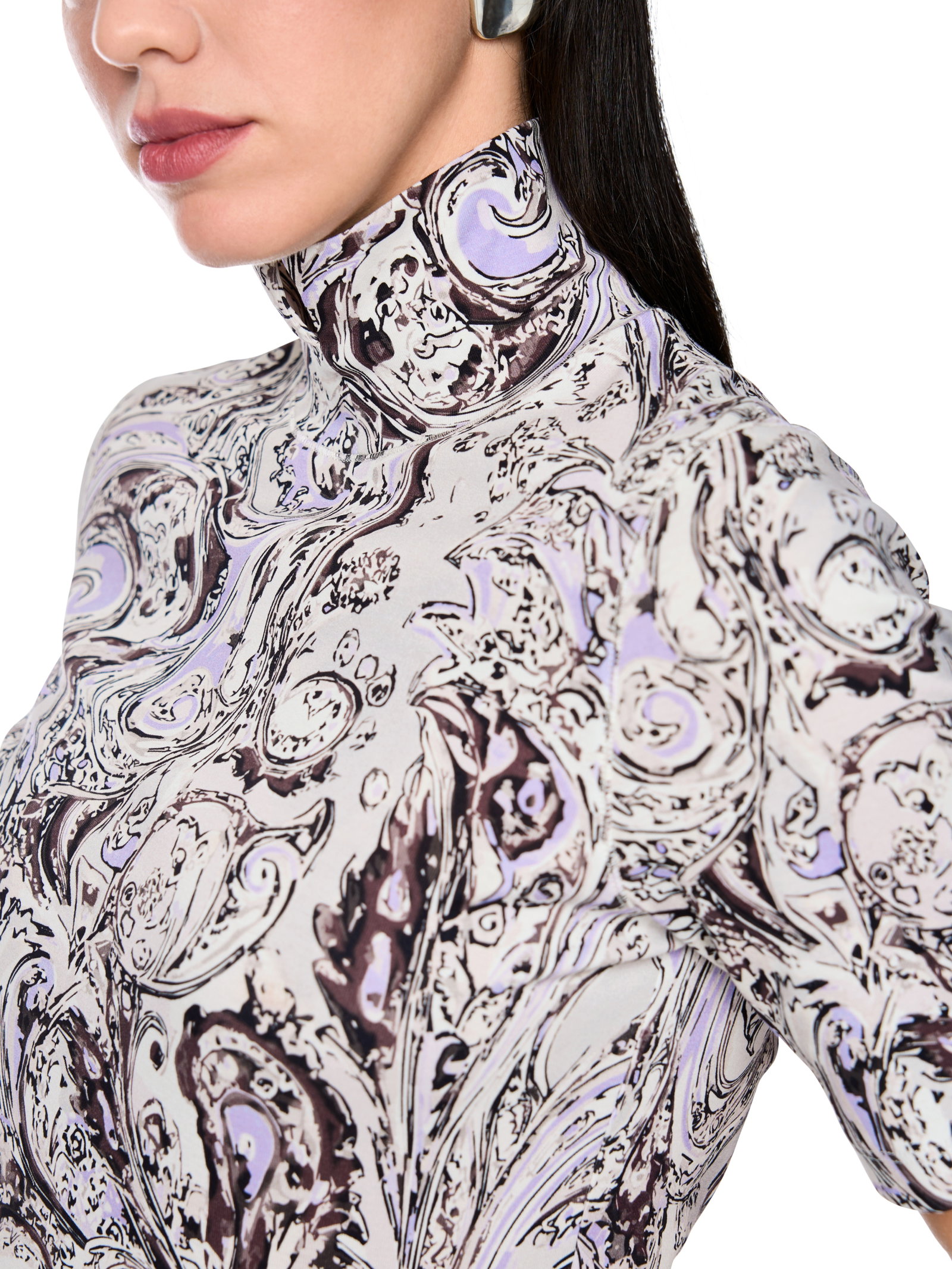 T-Shirt, purple rose #4