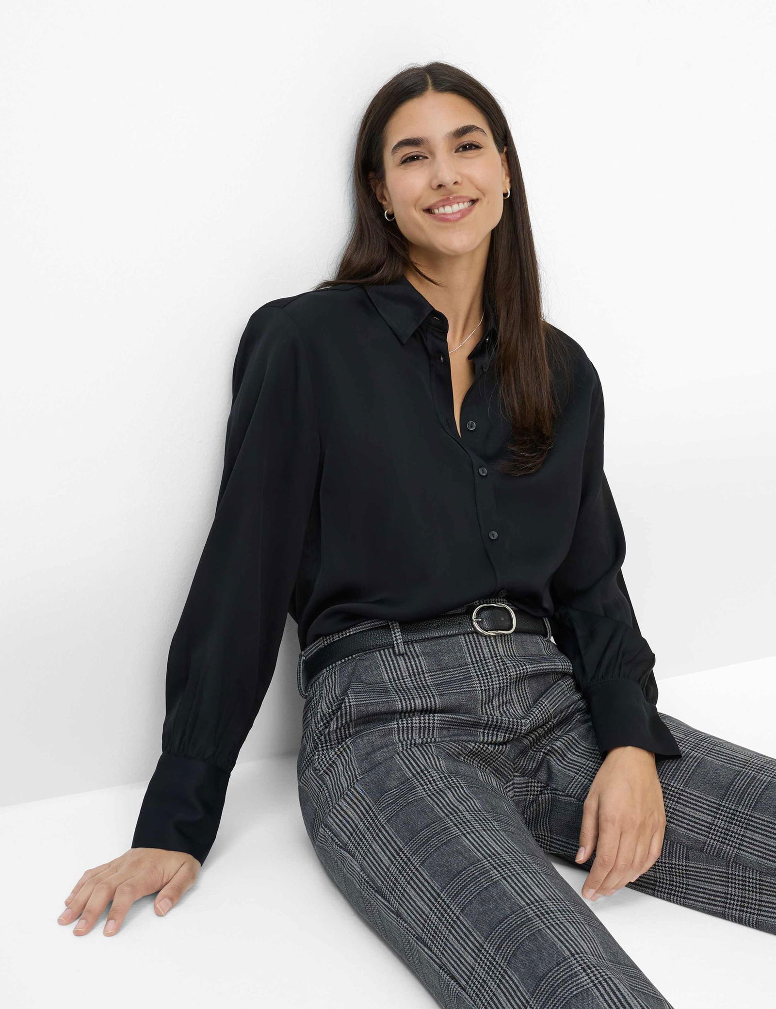 Brax |  Brax Palazzohose "Maine" | 38 | smoke grey