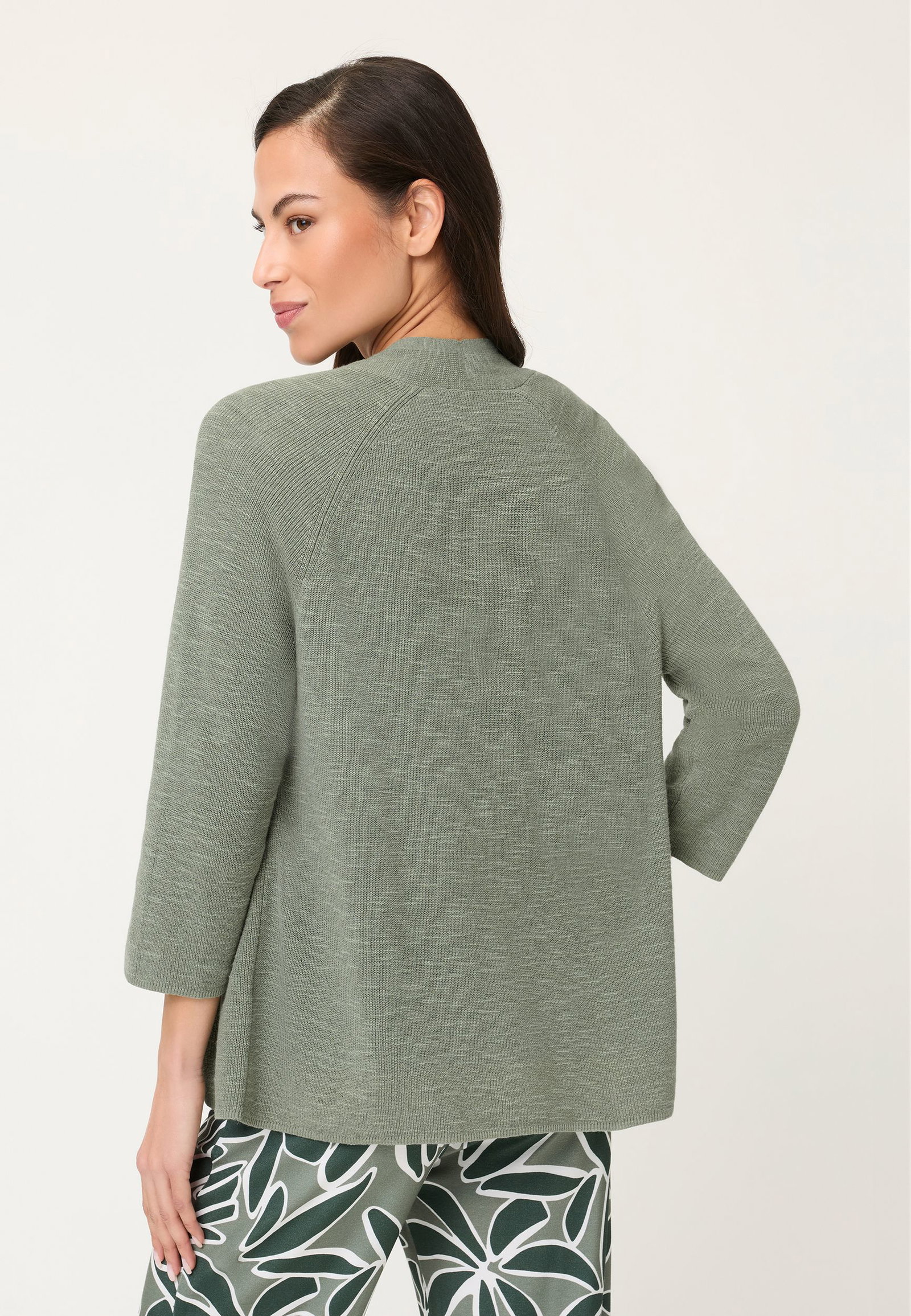 |  Cardigan Long Sleeves, Khaki | 38