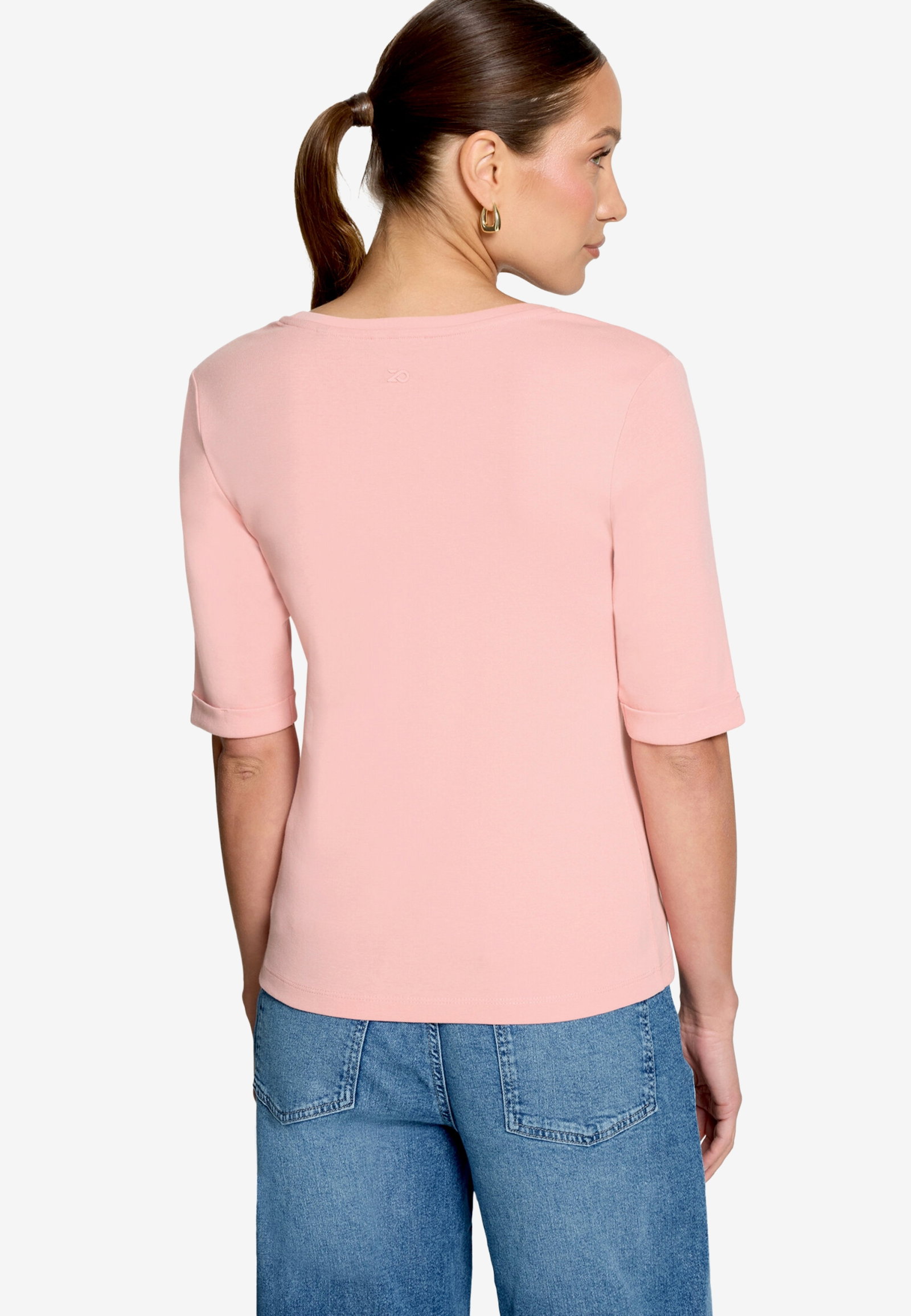Basic-T-Shirt mit V-Ausschnitt #3