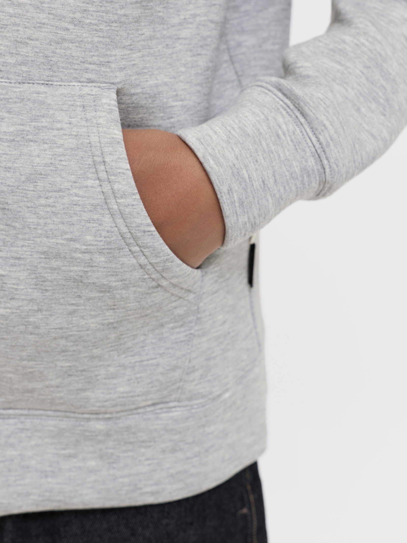 JCOLEGACY SWEAT SCUBA ZIP HOOD NOOS, Light Grey Melange #4