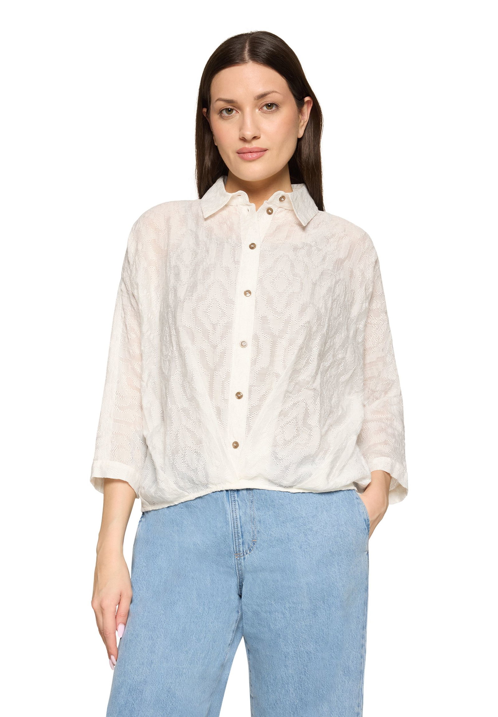 Cartoon |  Cartoon Druckbluse  | 40 | rohweiß