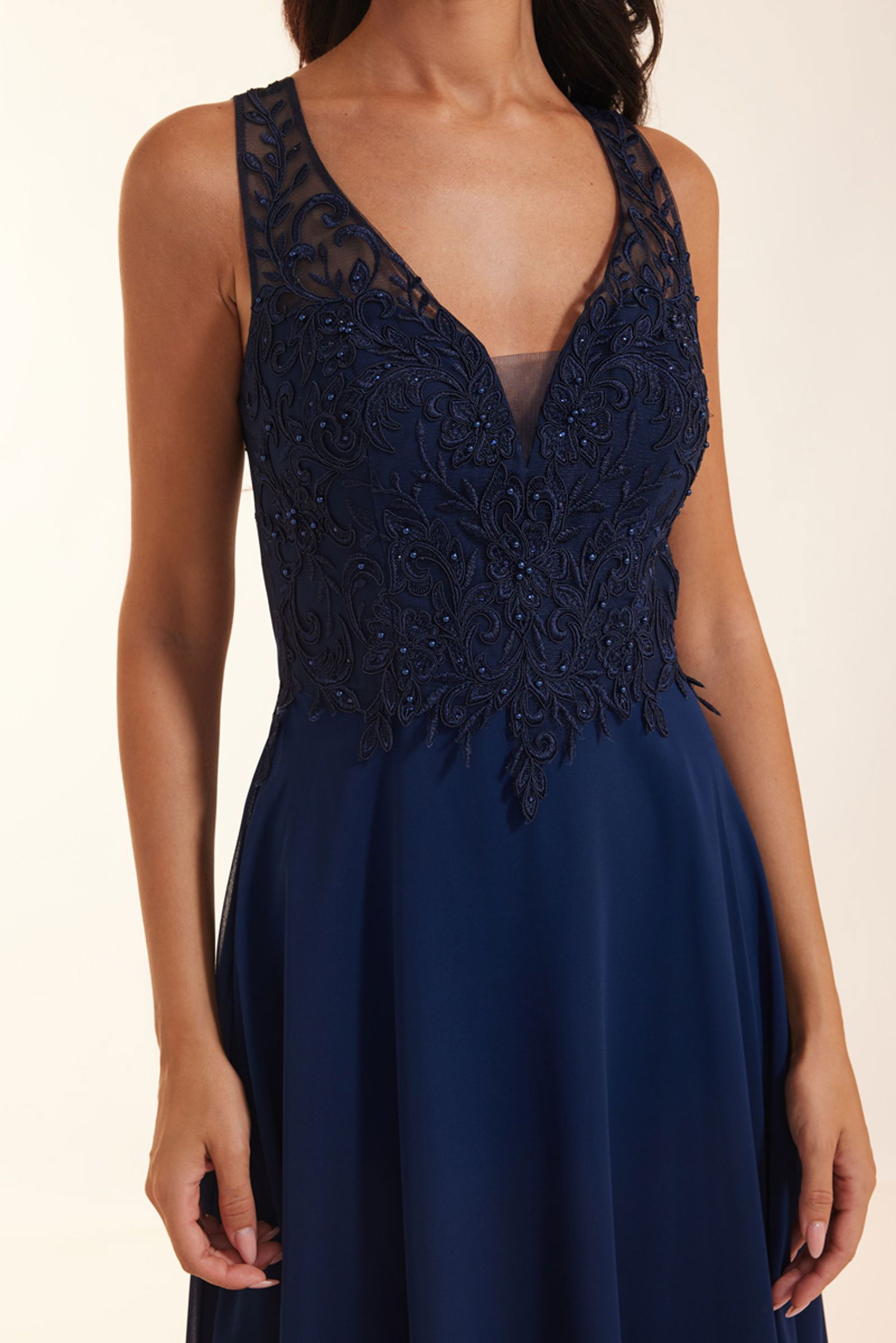 Laona |  Laona Langes Kleid  | 44 | dunkelblau