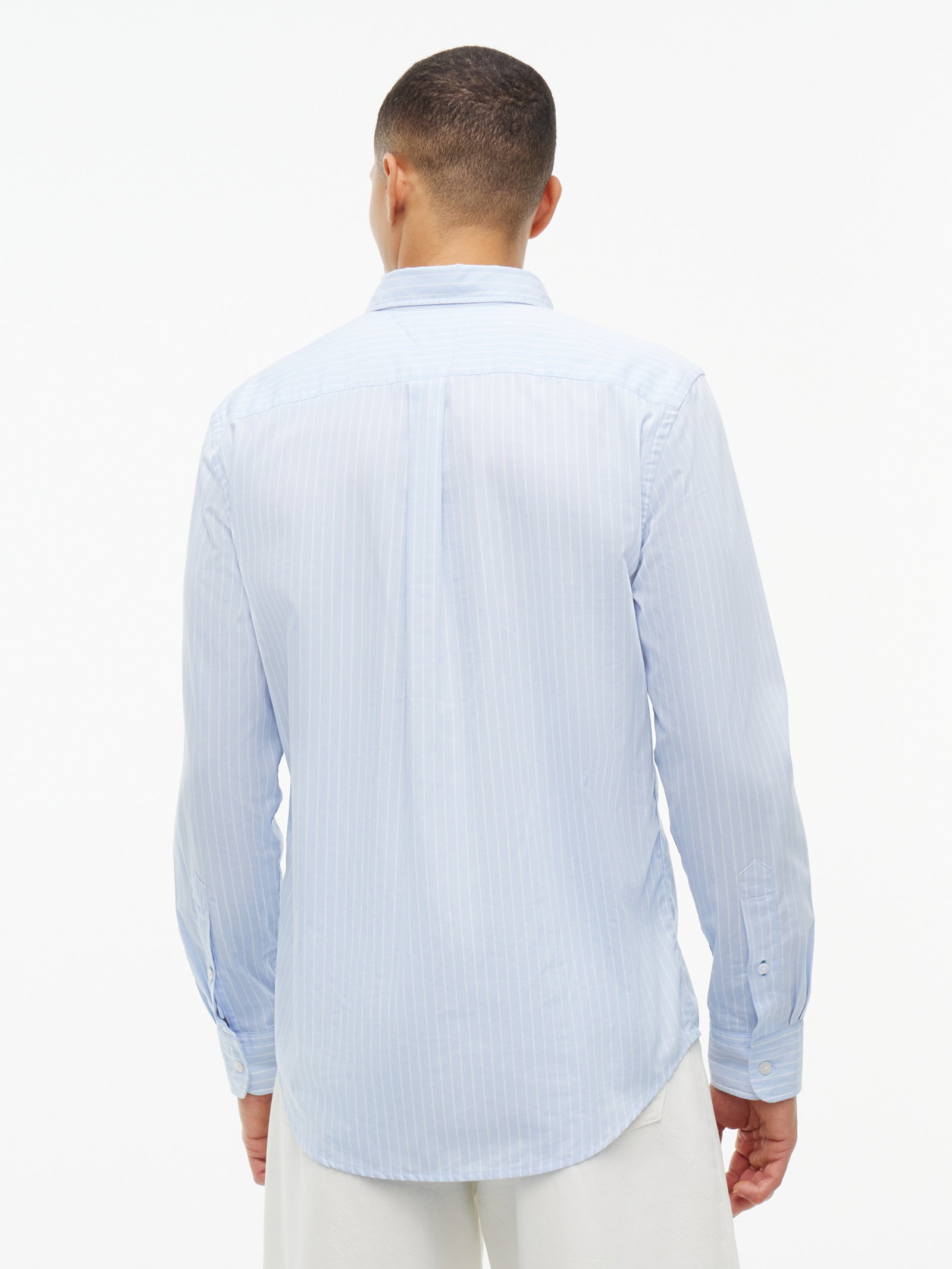 FLEX HAIRLINE POPLIN RF SHIRT, BLUE #4