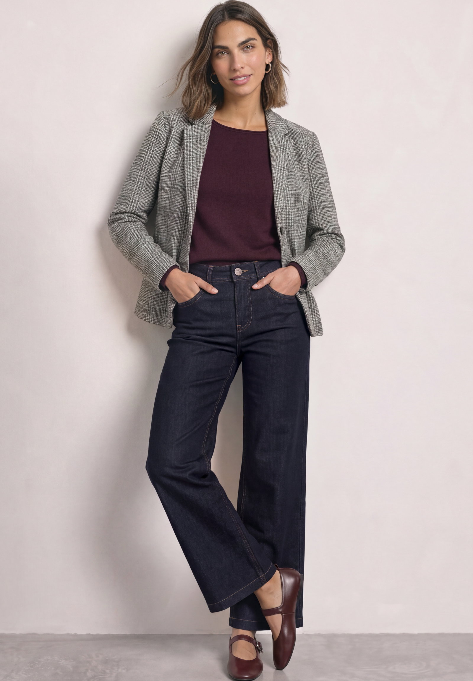 LTD QR Check Blazer, Black #6