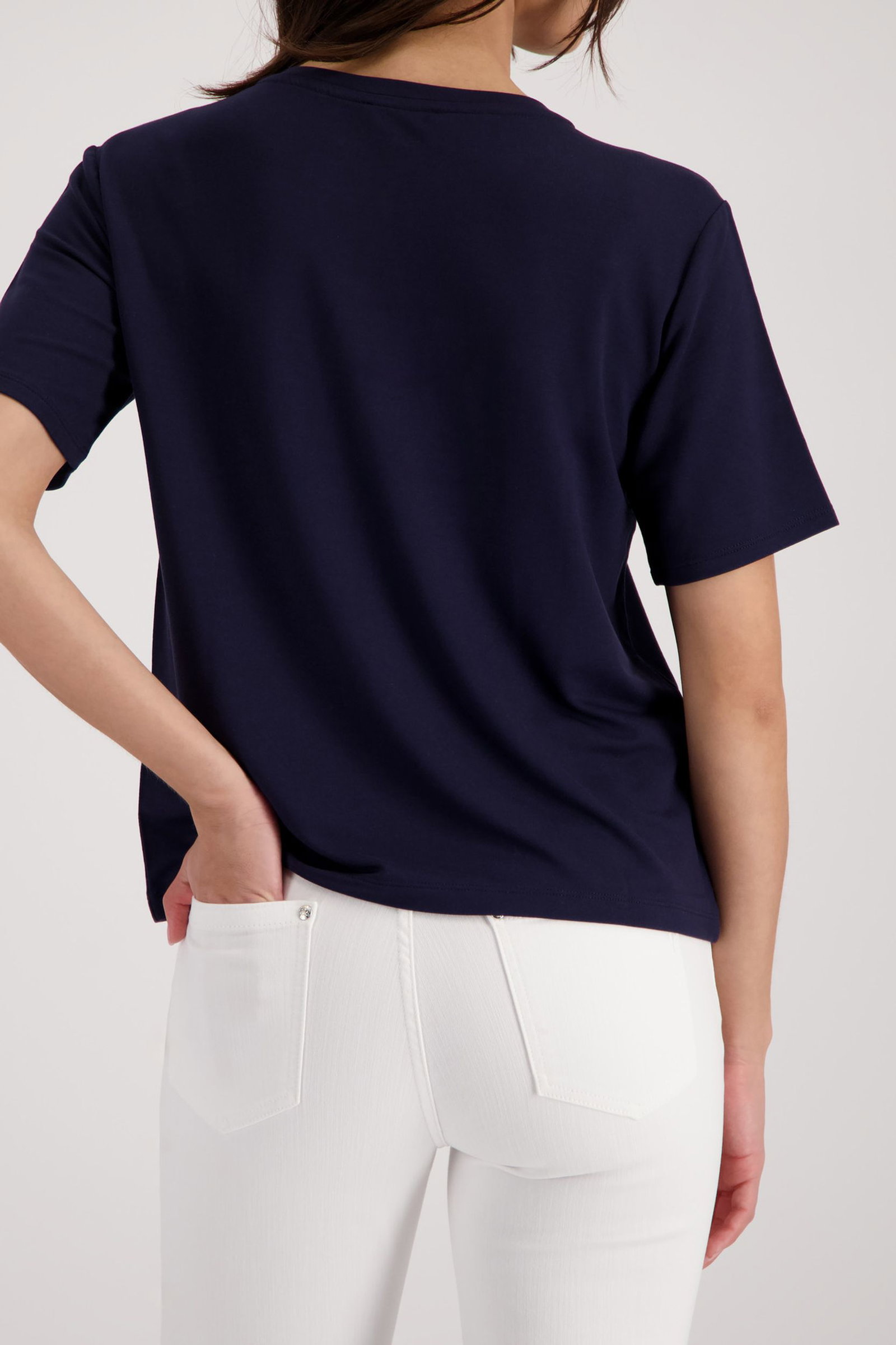 Monari |  T-Shirt, marine | 38 | marine