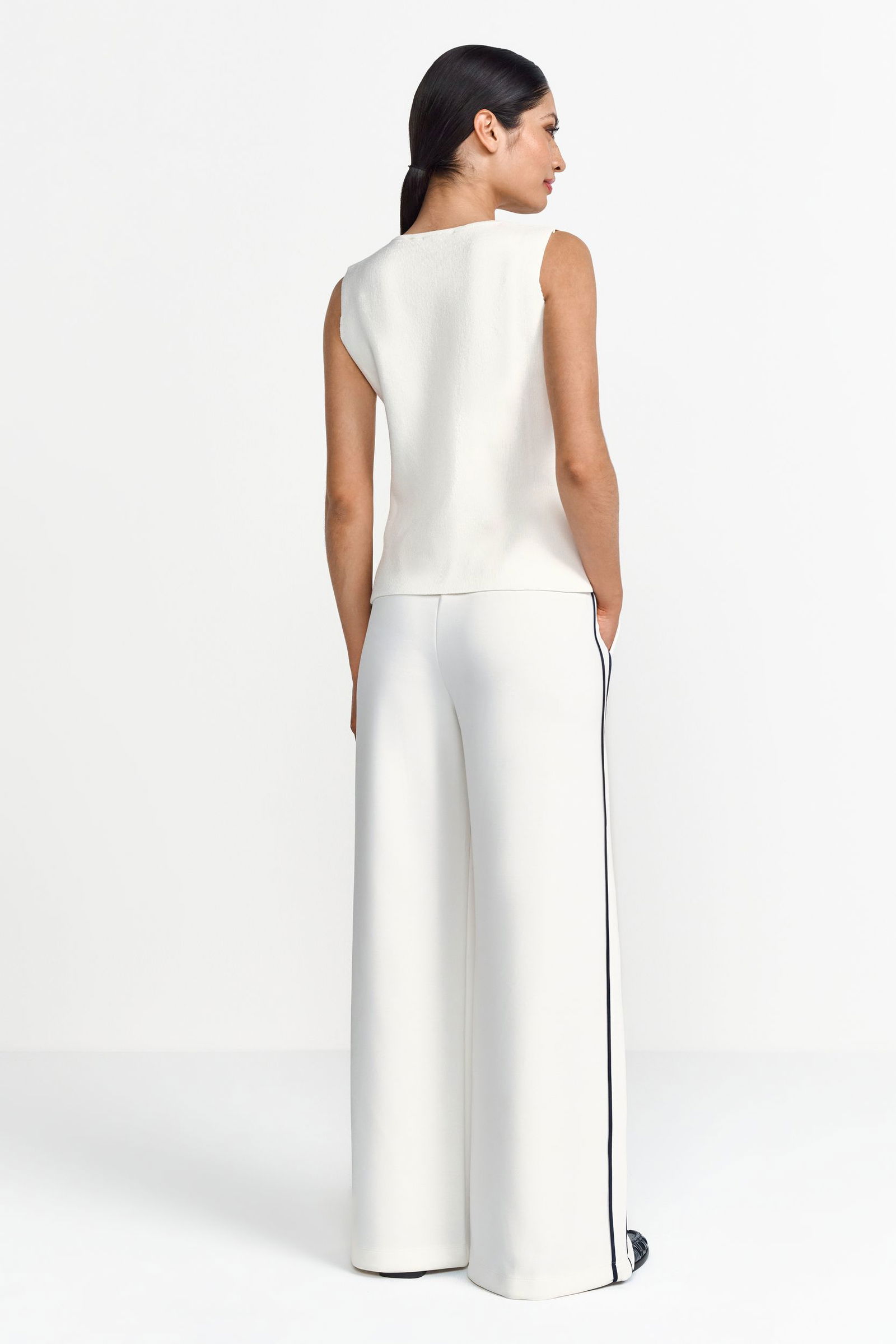 Rich & Royal |  Rich & Royal Schmale Hose  | S | pearl white