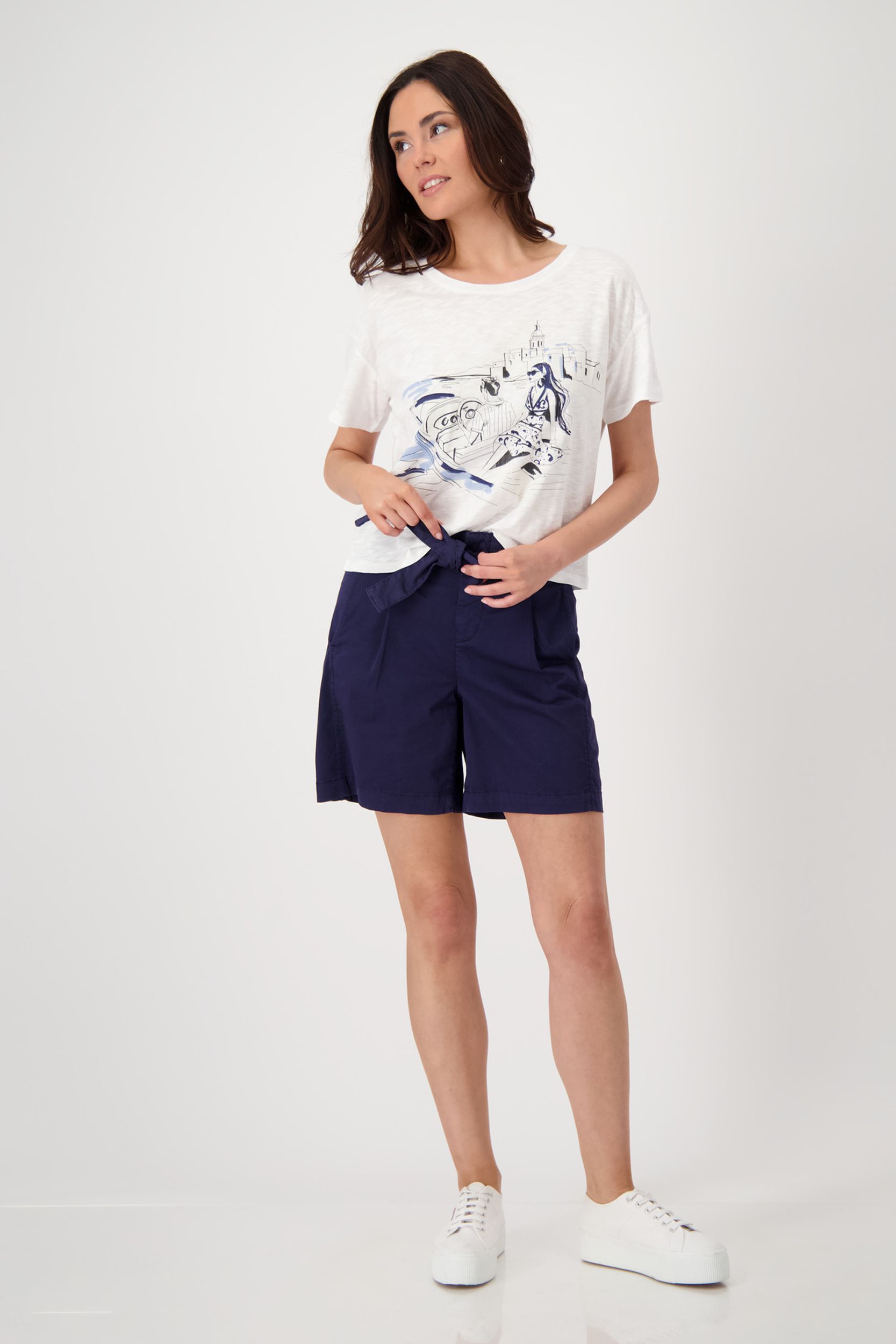 Monari |  T-Shirt, navy blue | 36 | navy blue