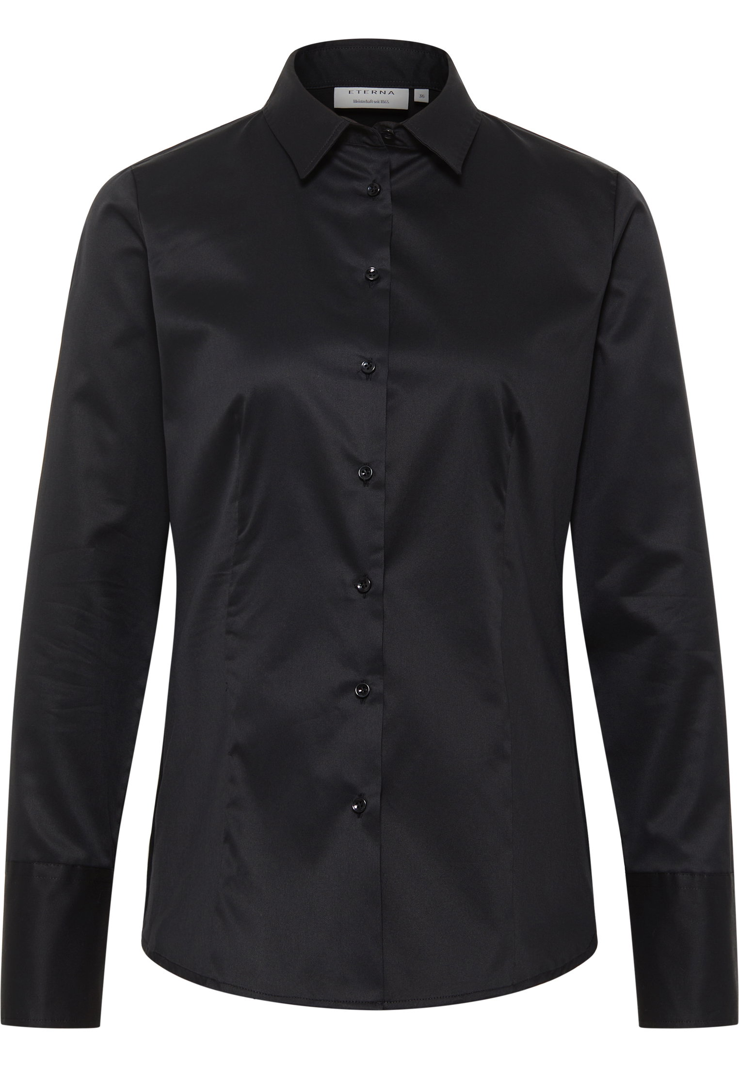Eterna Bluse Twill Langarm #1