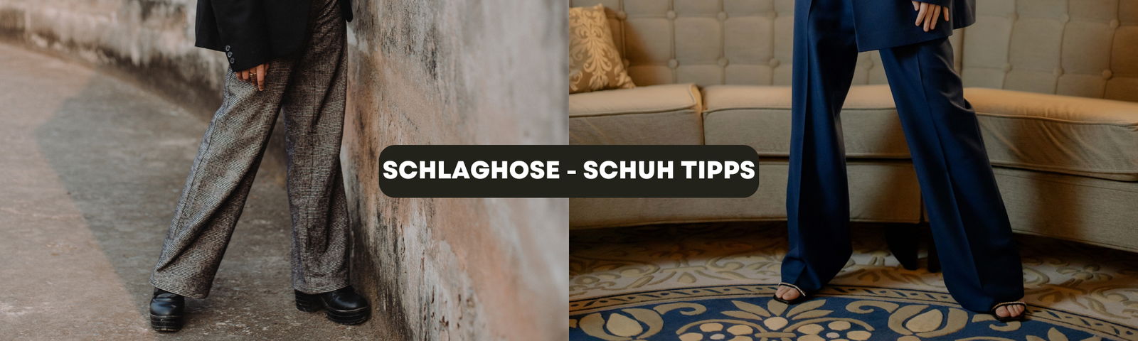 Welche Schuhe zu Schlaghosen? Schuh-Empfehlungen für den angesagten Retro-Look Banner Blogbeitrag Welche Schuhe zur Schlaghose