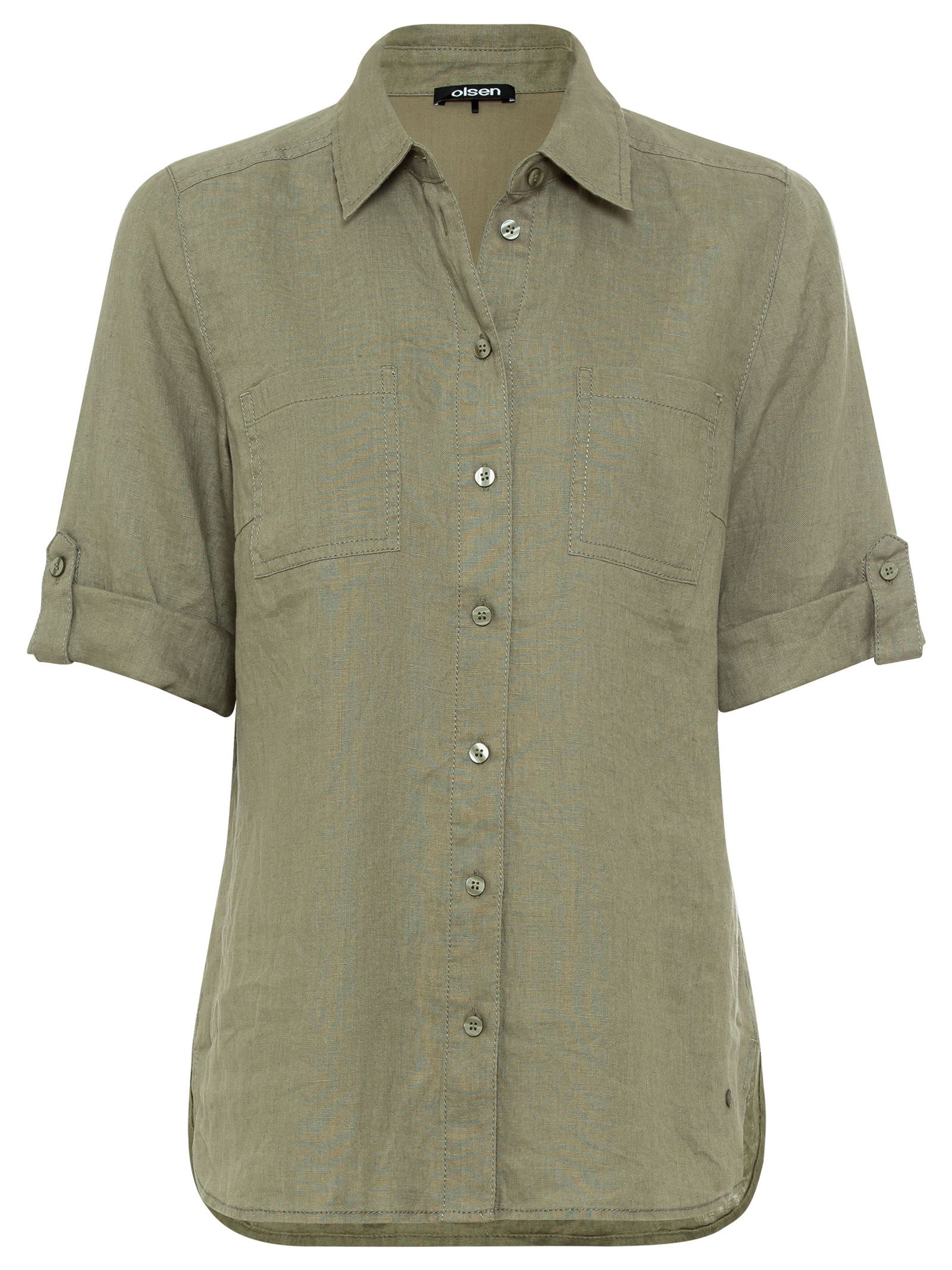 72e0de511e114fb0da94608071cf33ed Olsen Bluse aus Leinen