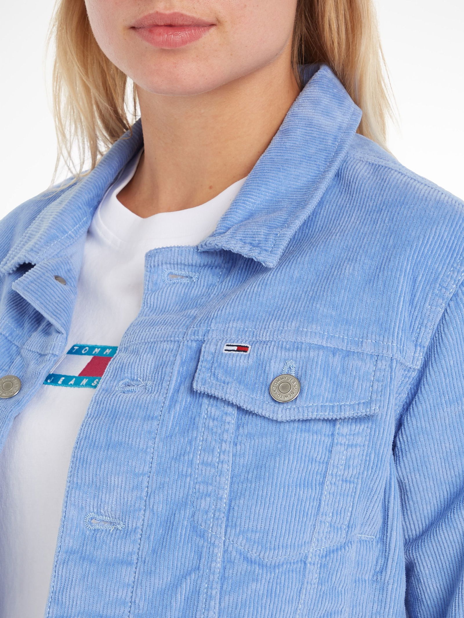 Tommy Jeans |  TJW POP CORD IZZIE SLM JACKET | S | june iris