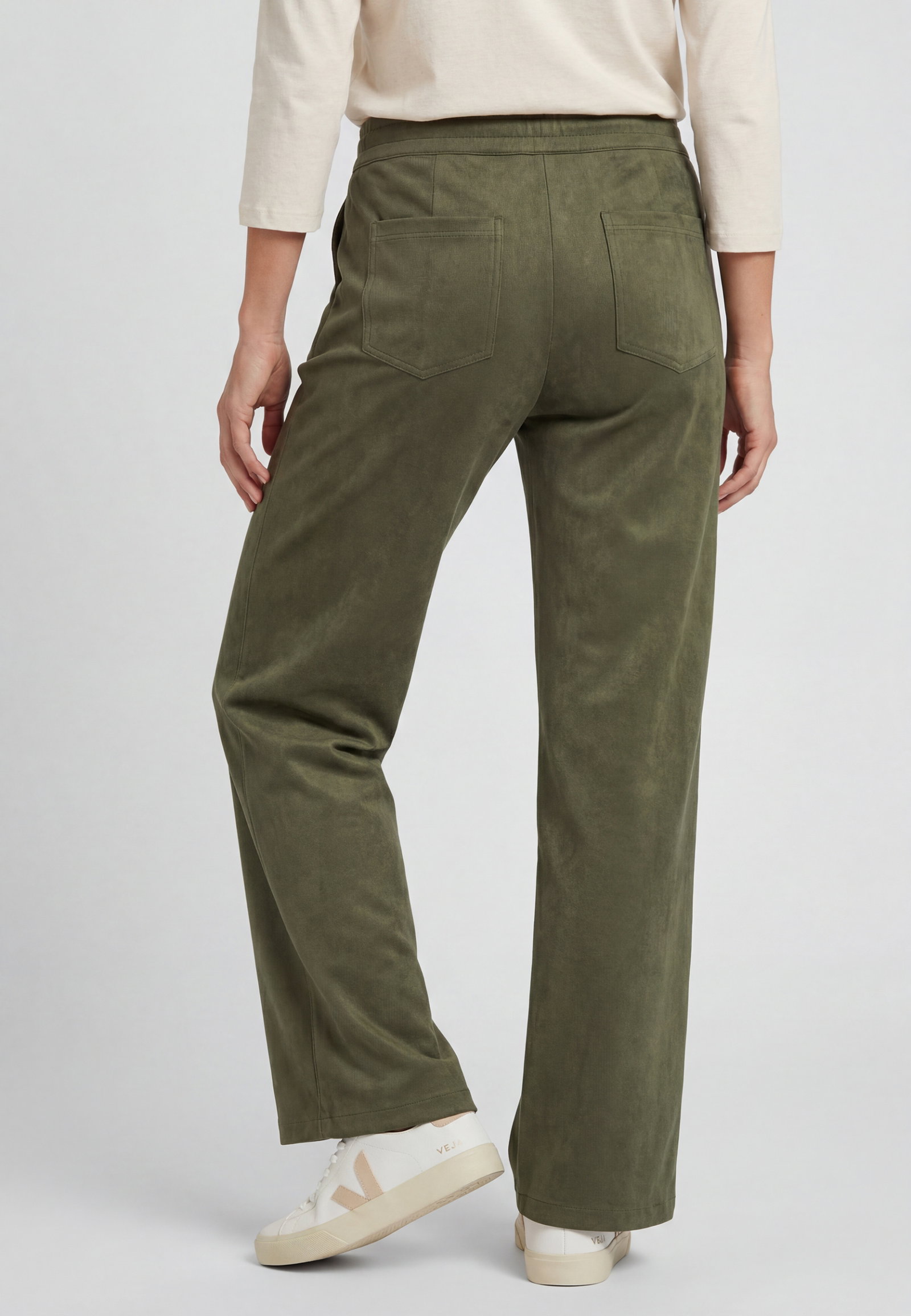 Trousers Casual Long, Olive Green #2