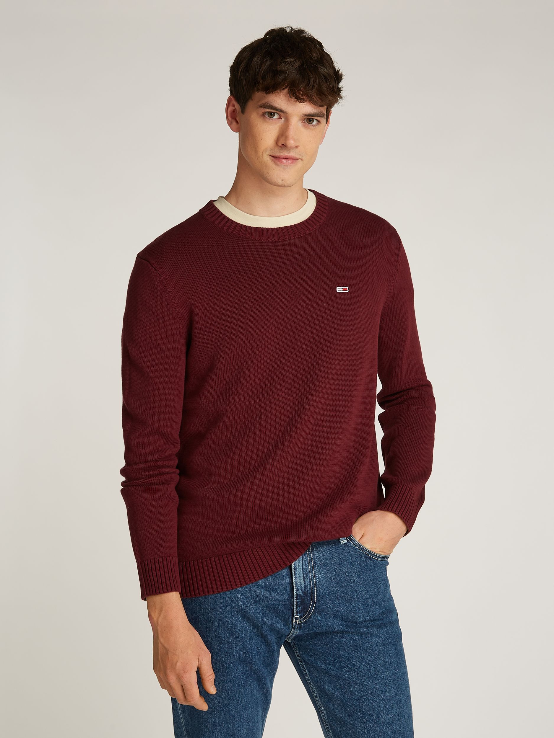 Tommy Jeans |  Tommy Jeans Sweatshirt  | S | deep rouge