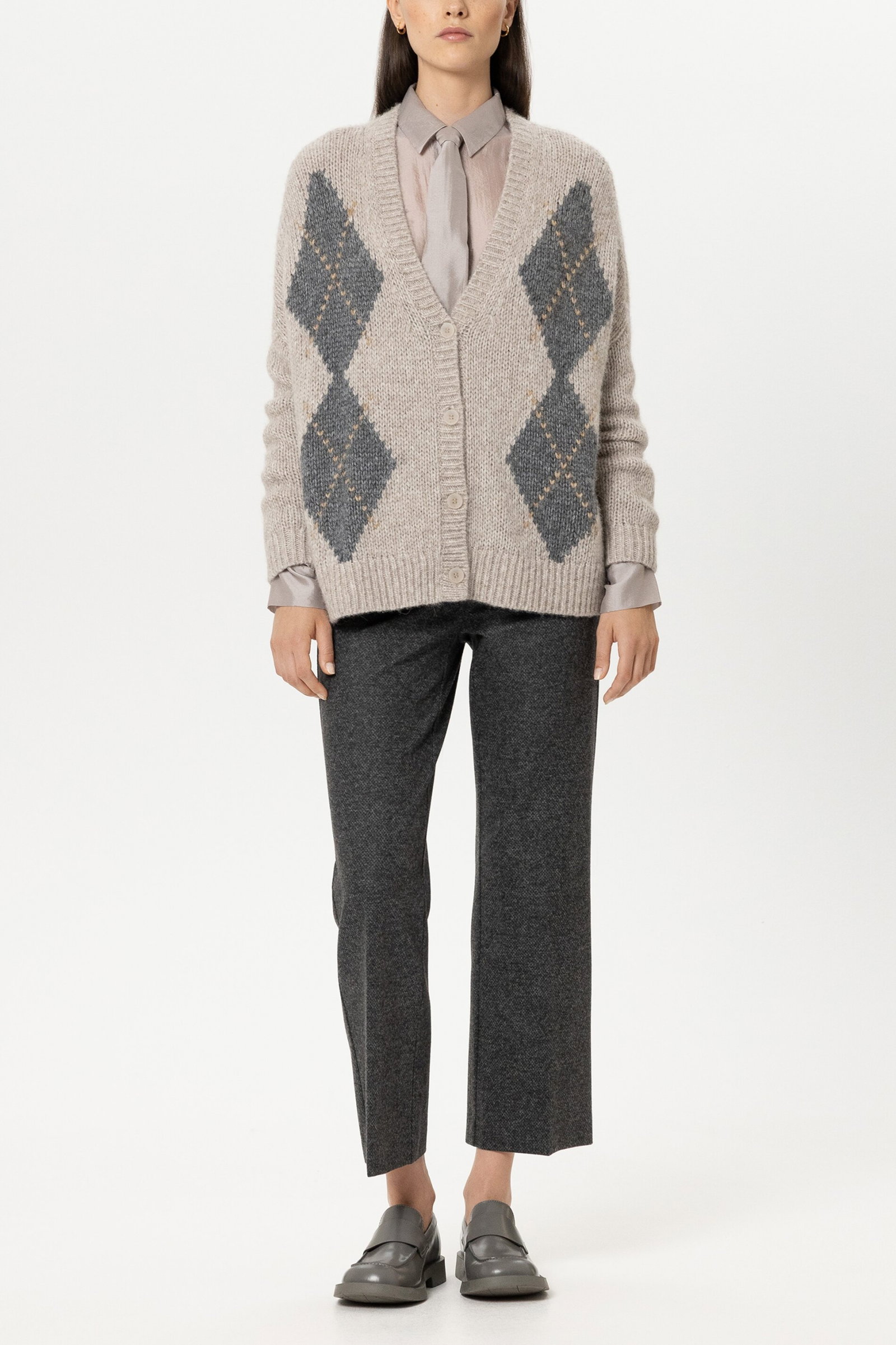 Luisa Cerano Alpaka-Mix-Cardigan mit Muster #2