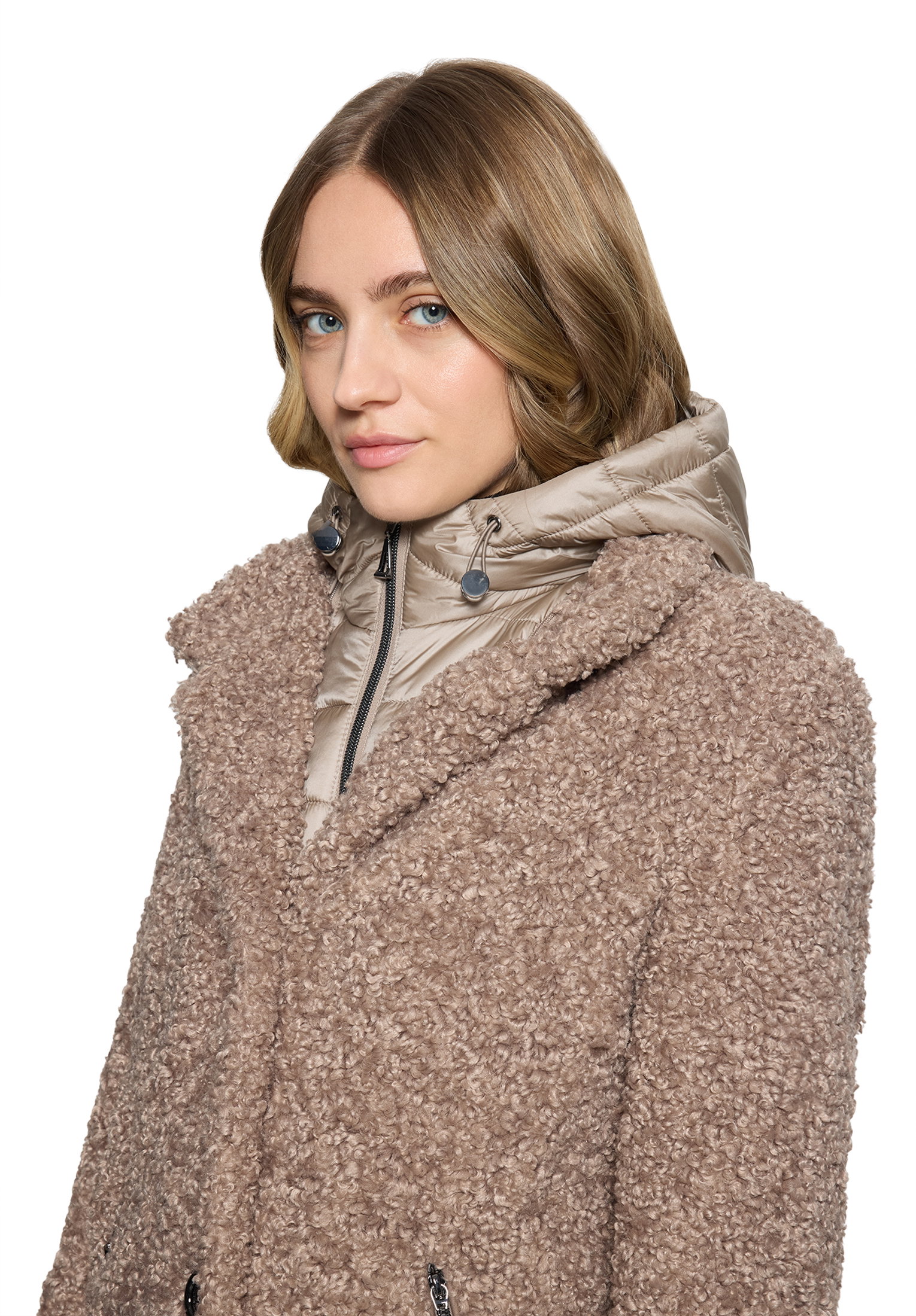 Jacke PlUEsch, Golden Almond #6