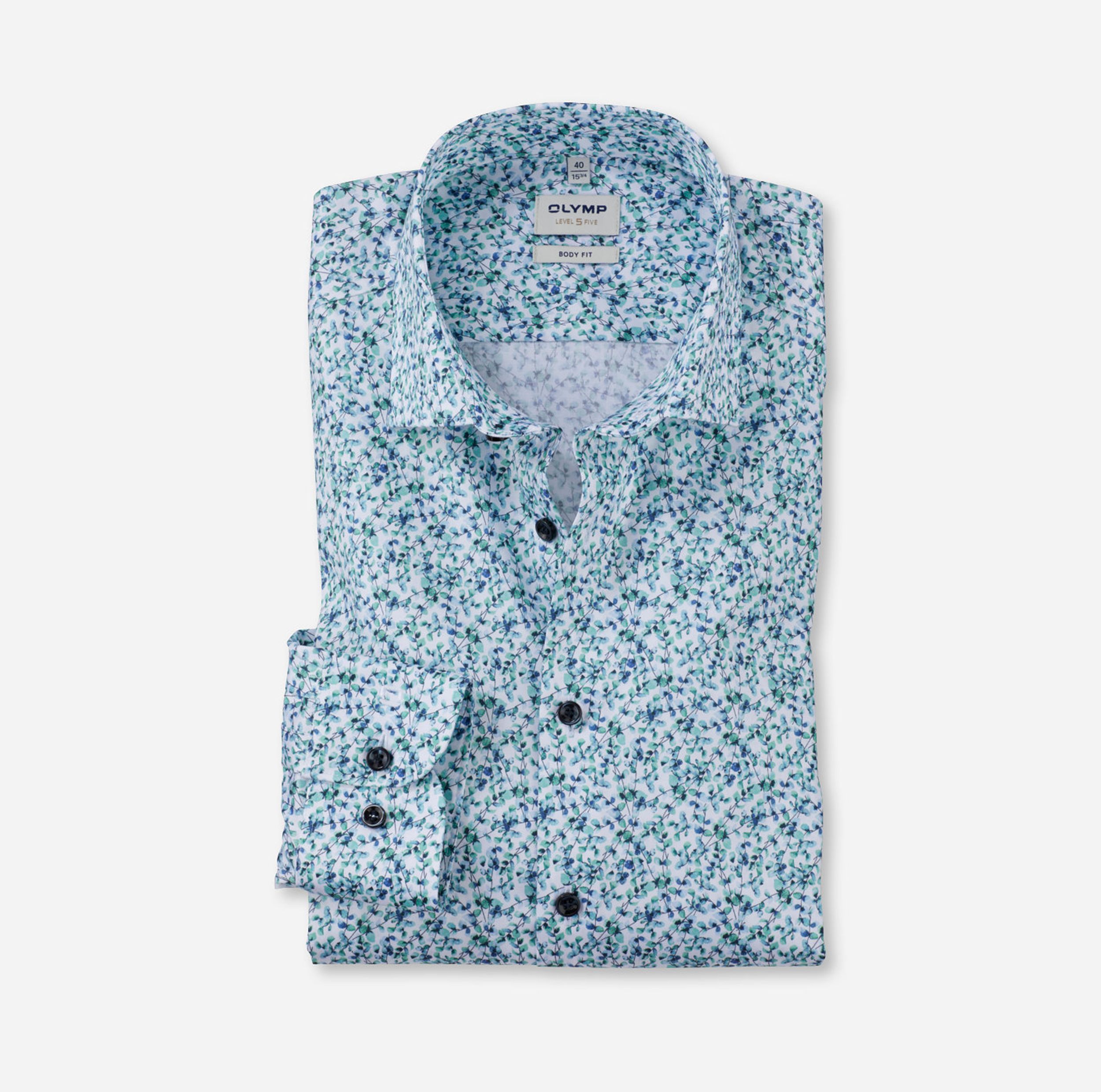 Olymp |  Olymp Hemd Slim Fit  | 43 | grün