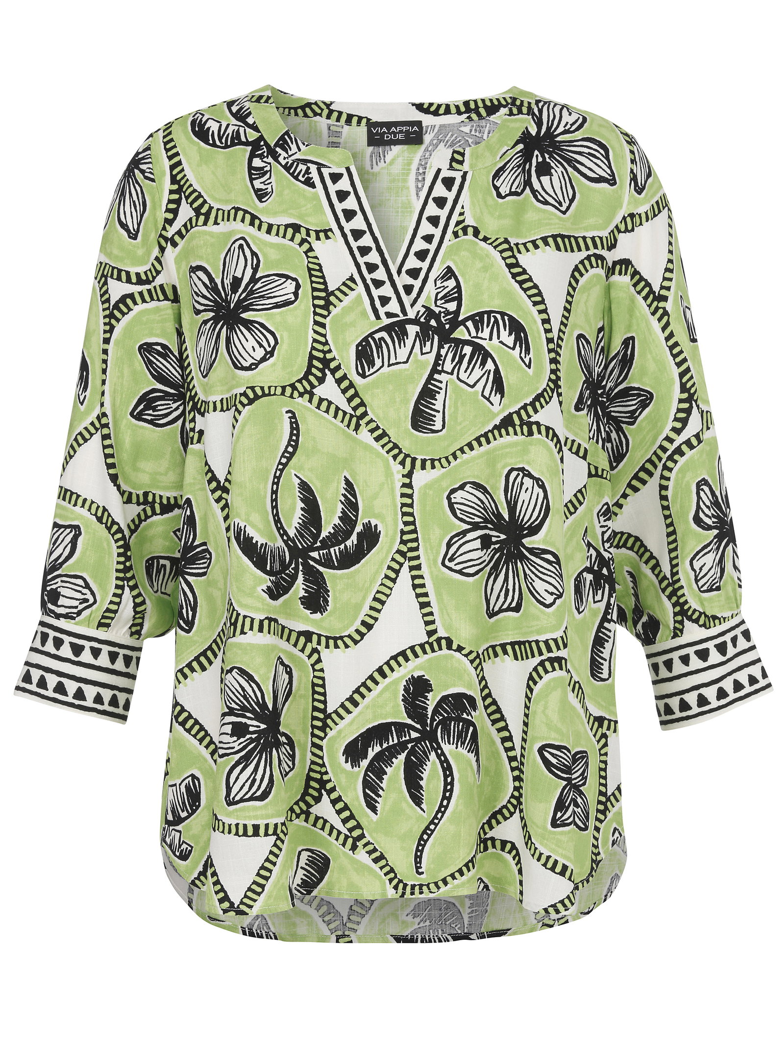 VIA APPIA DUE Druckbluse #1