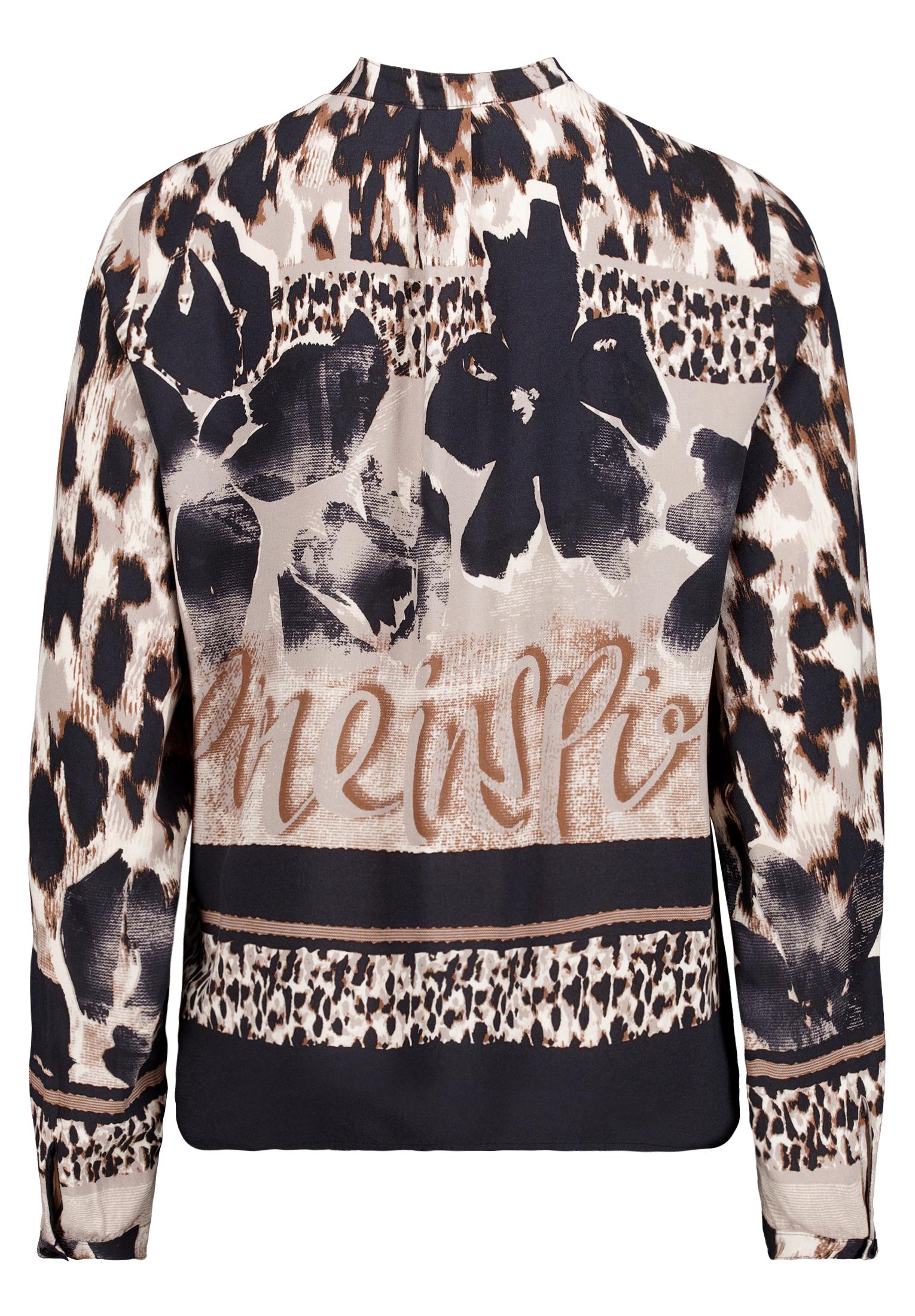 Bluse Lang 1/1 Arm, Beige/Black #2