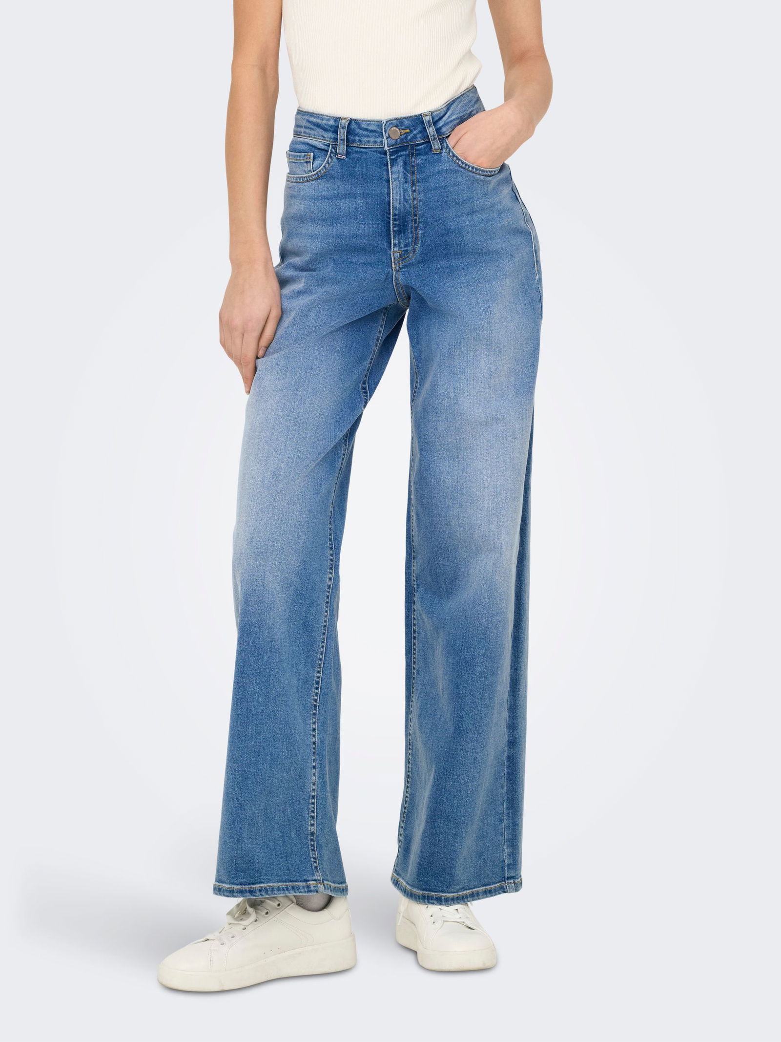 JDY |  JDY Straight Leg Jeans  | S/34 | medium blue denim