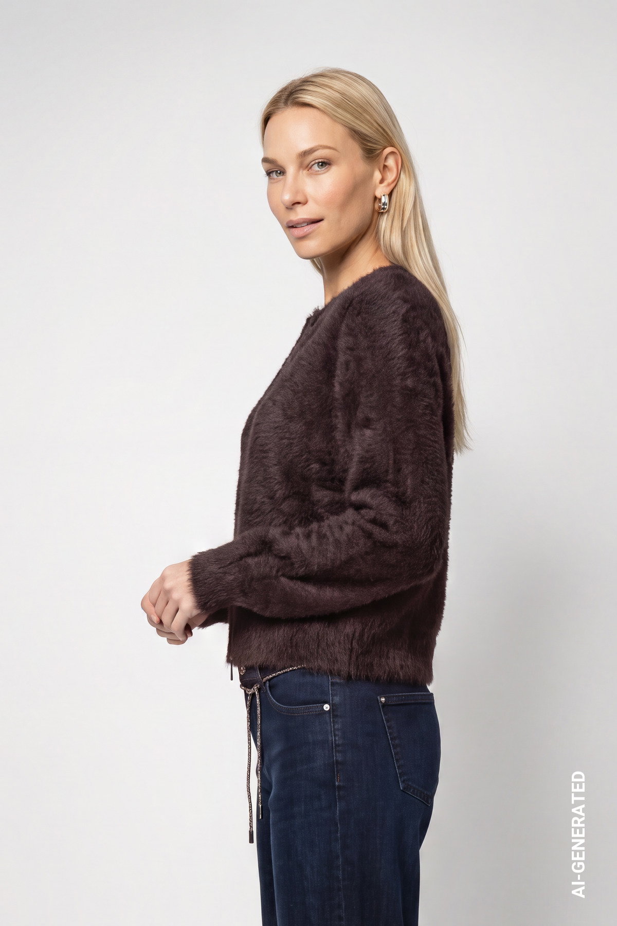Strickjacke, black coffee #3