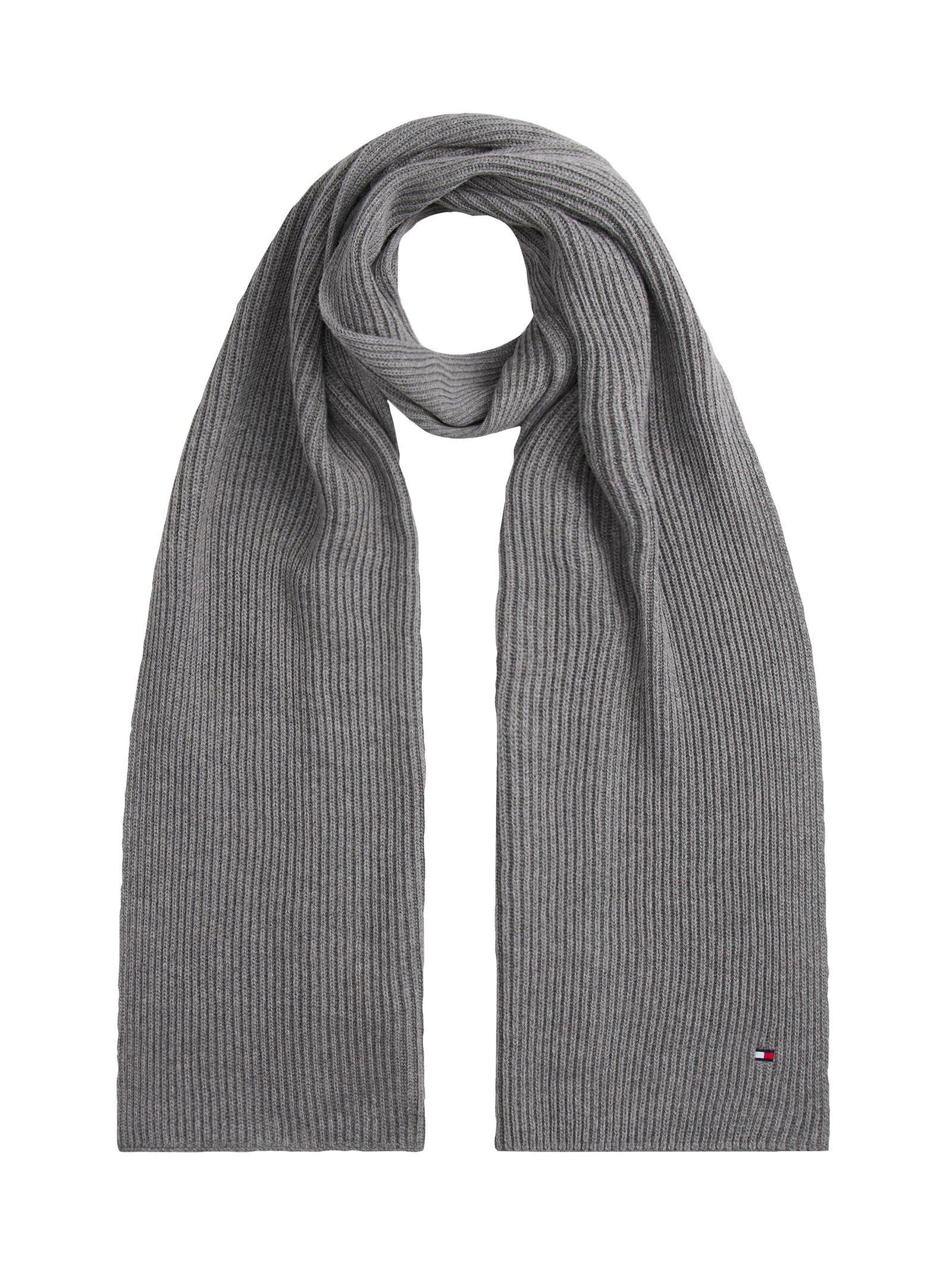 Tommy Hilfiger | Tommy Hilfiger Essential Baumwolle Schal | OS | light grey htr