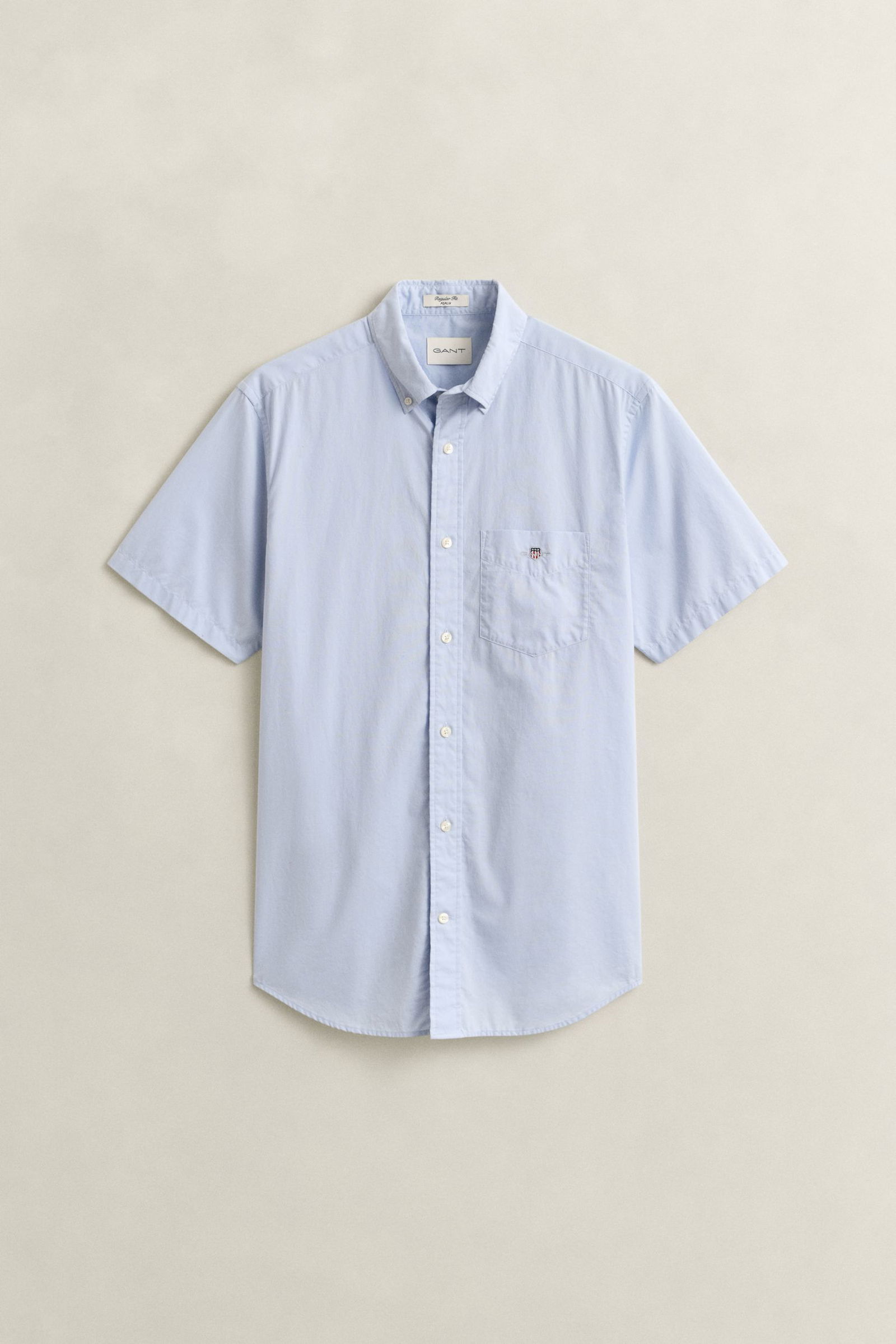 Gant |  Gant Classic Popeline Kurzarmhemd | XXL | light blue
