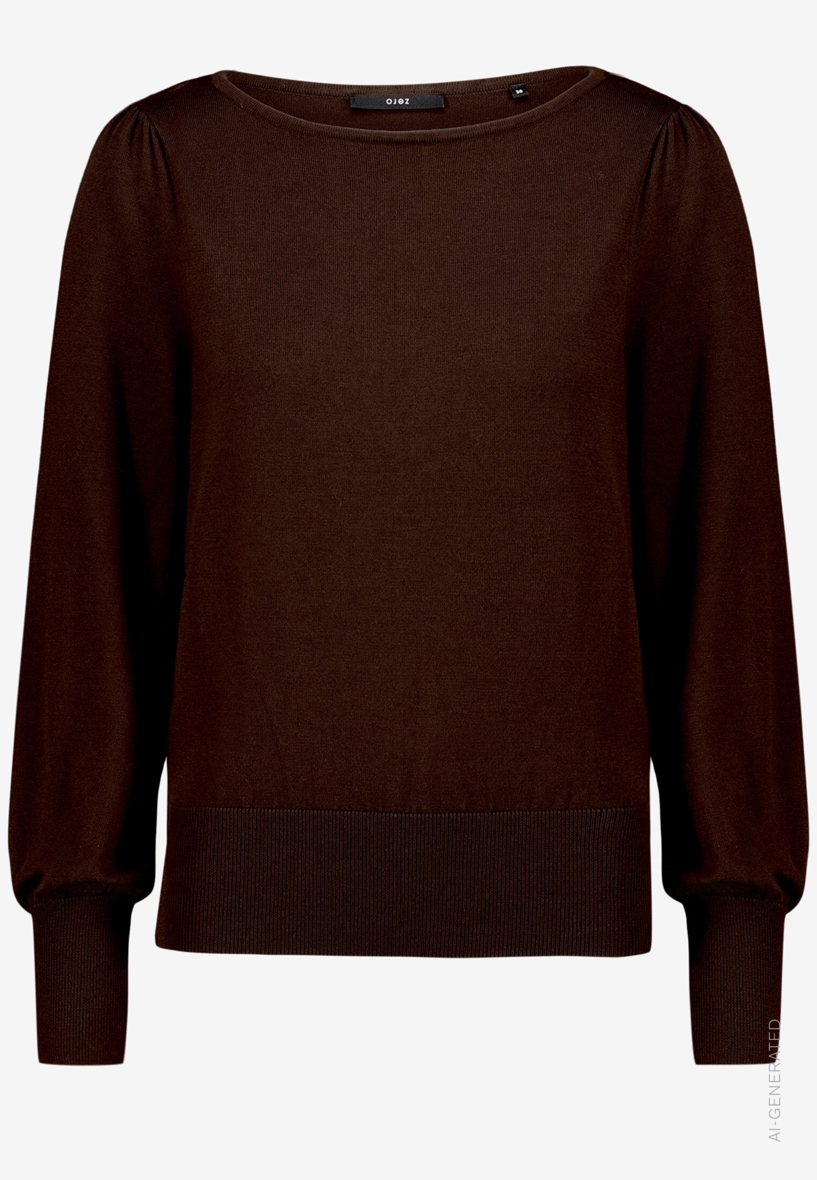 Strickpullover Kurz 1/1 Arm, Chocolate Plum #1