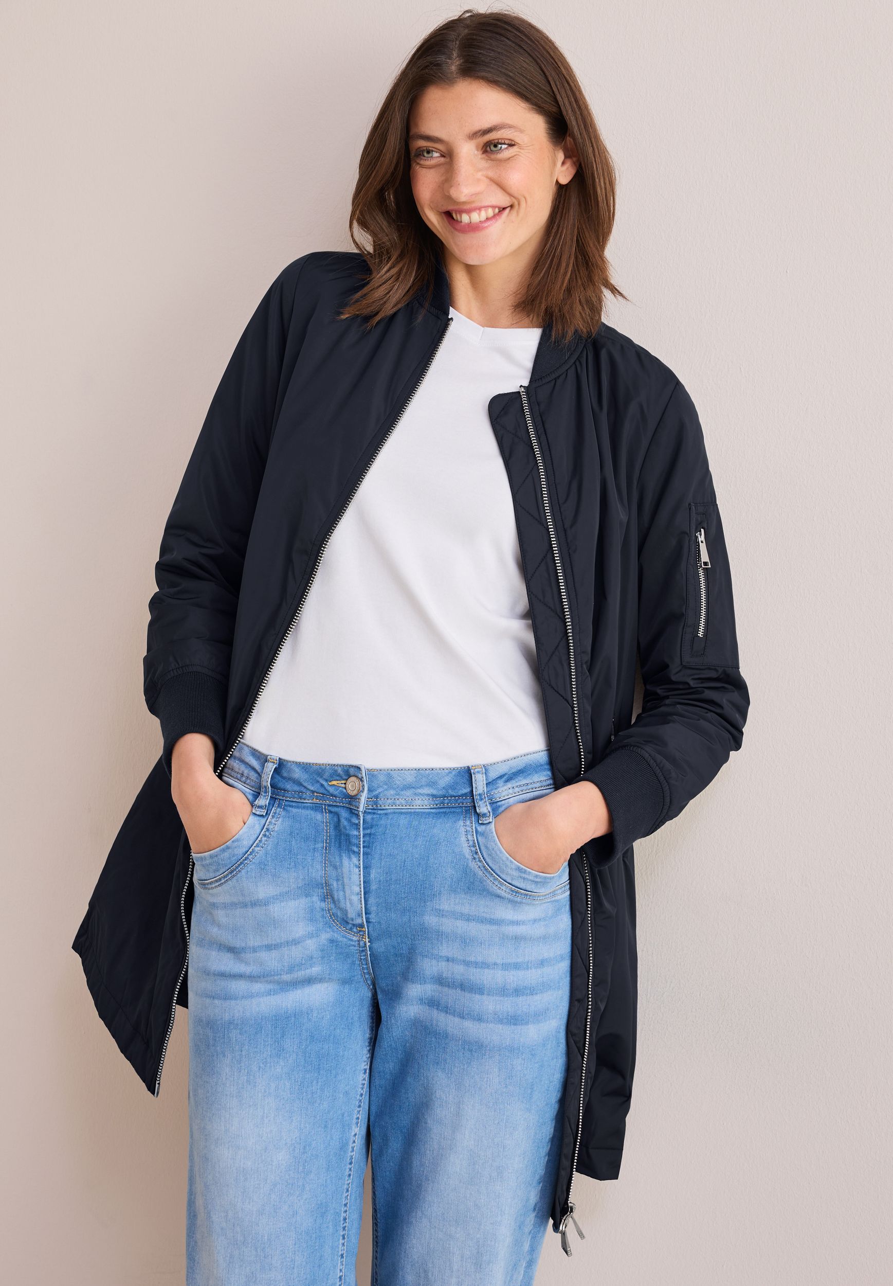 CECIL |  CECIL Funktionsjacke  | S | dark navy blue