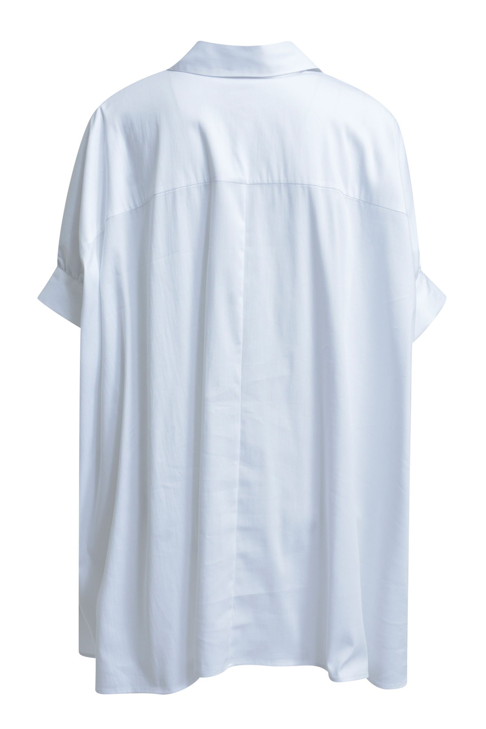  |  OVERSIZE SHIRT COLLAR BLOUSE, WHITE | L/XL | white