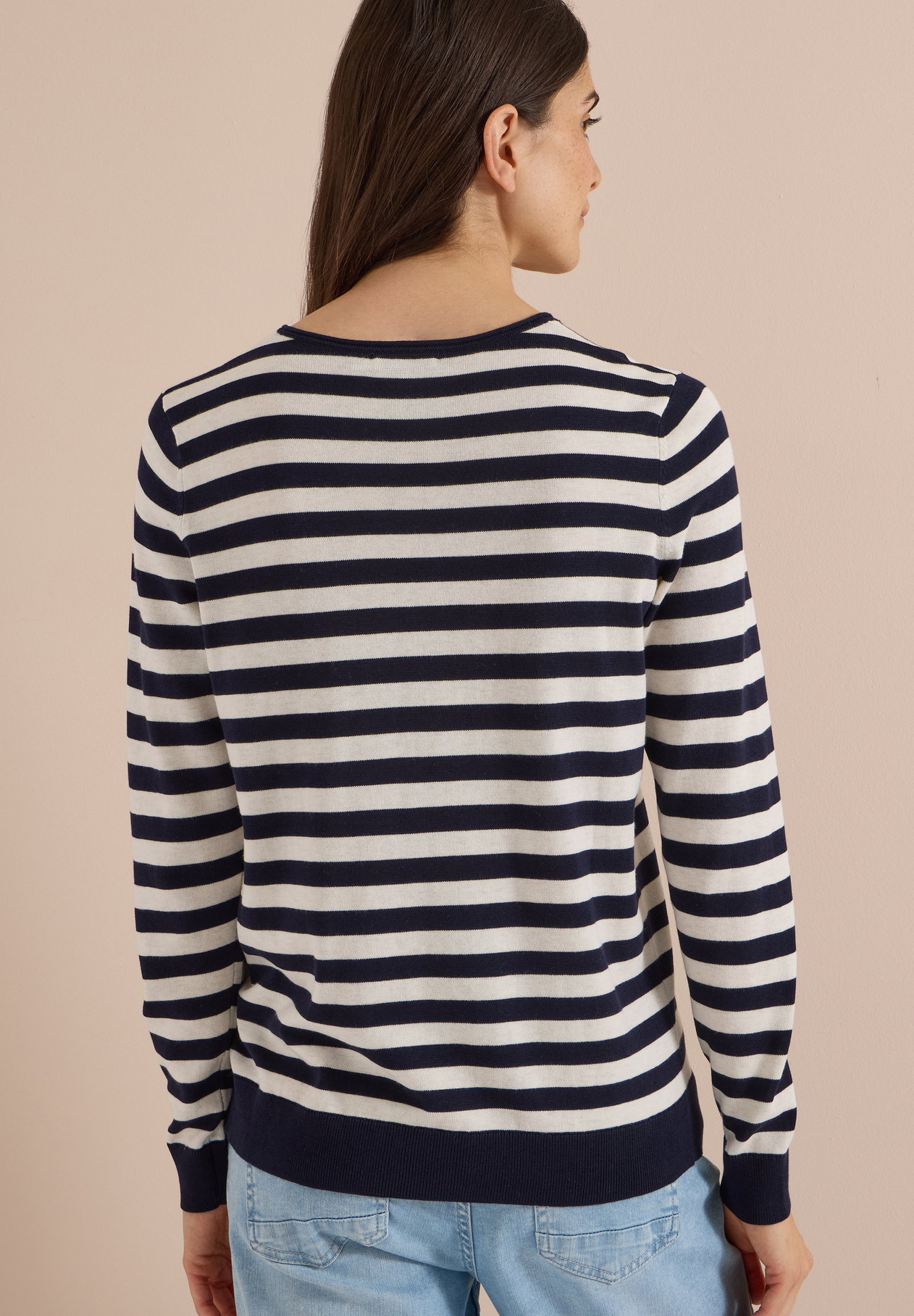TOS_Striped Roundneck, urban dark blue #4