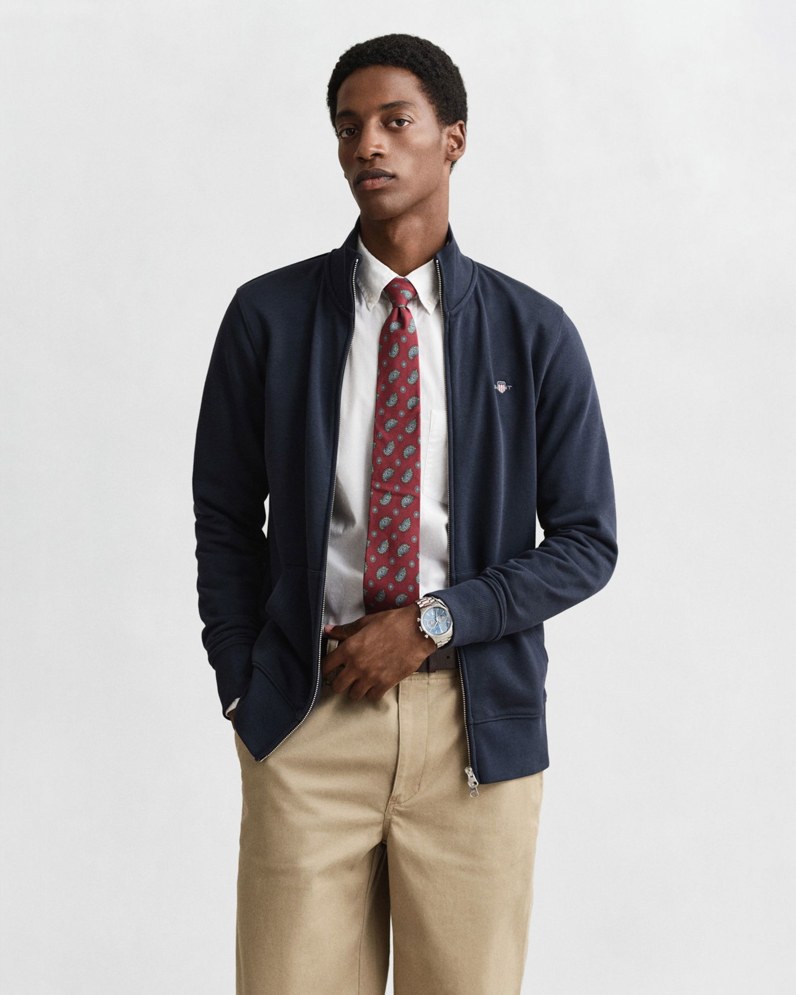 Gant | Gant Sweatjacke "Shield" | M | evening blue