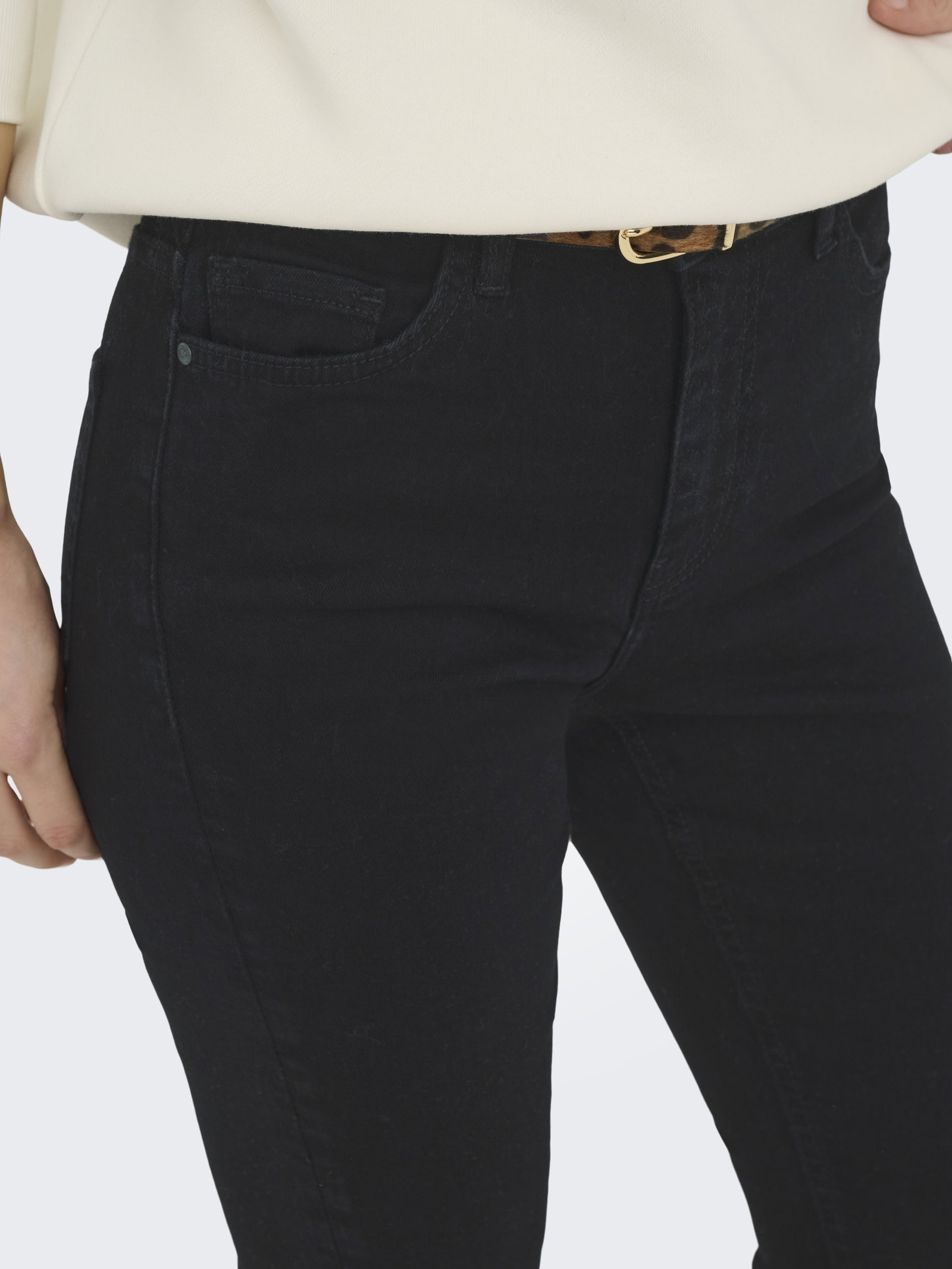 JDYFINA MW SKINNY JEANS BLK DNM NOO, Black Denim #7