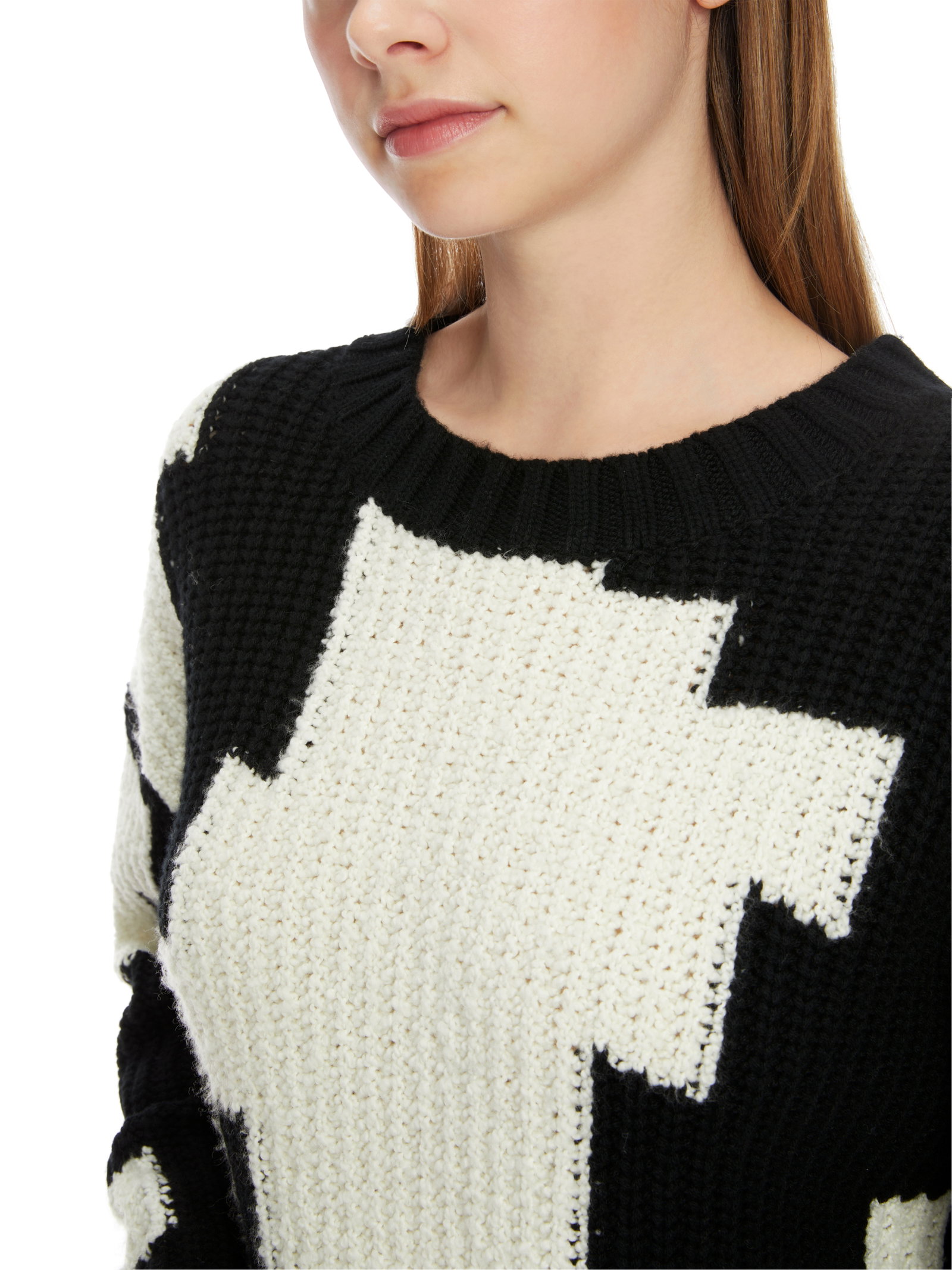 Marc Cain Sports Chickcheck-Sweater aus Wolle #4