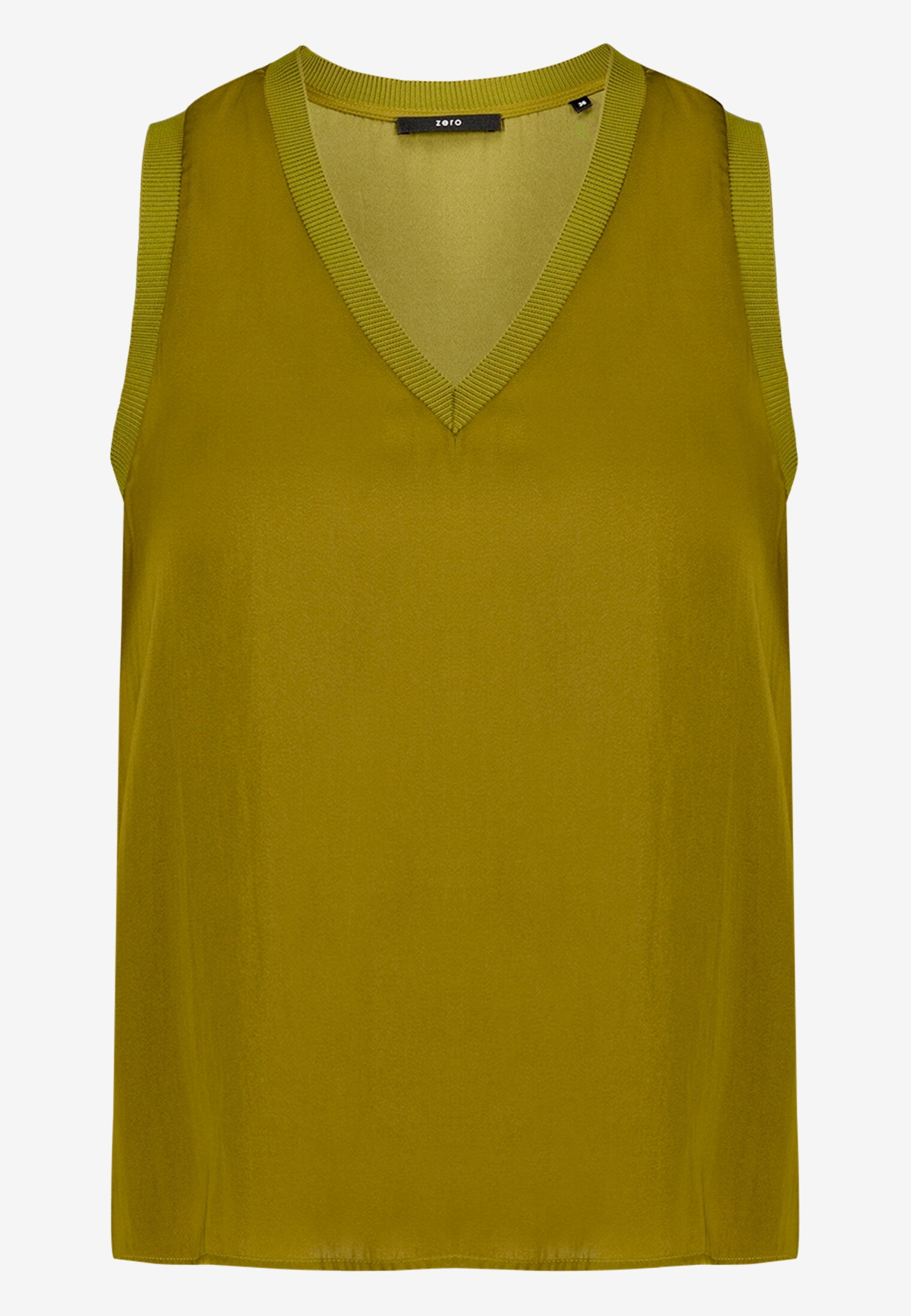 Bluse Kurz ohne Arm, Fir Green #1