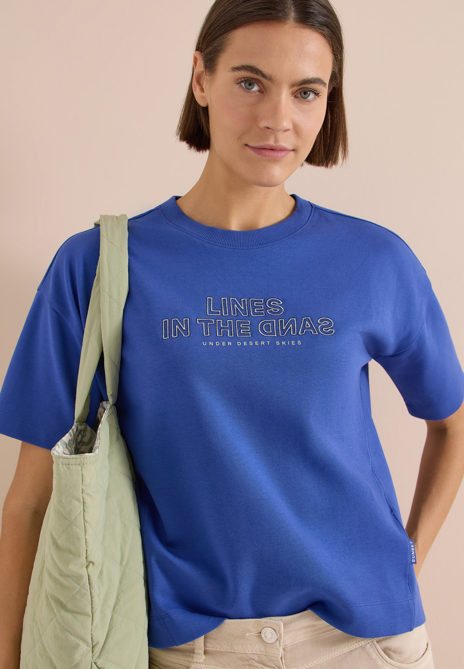 Sweatshirt w. Embroidery, deep river blue #3