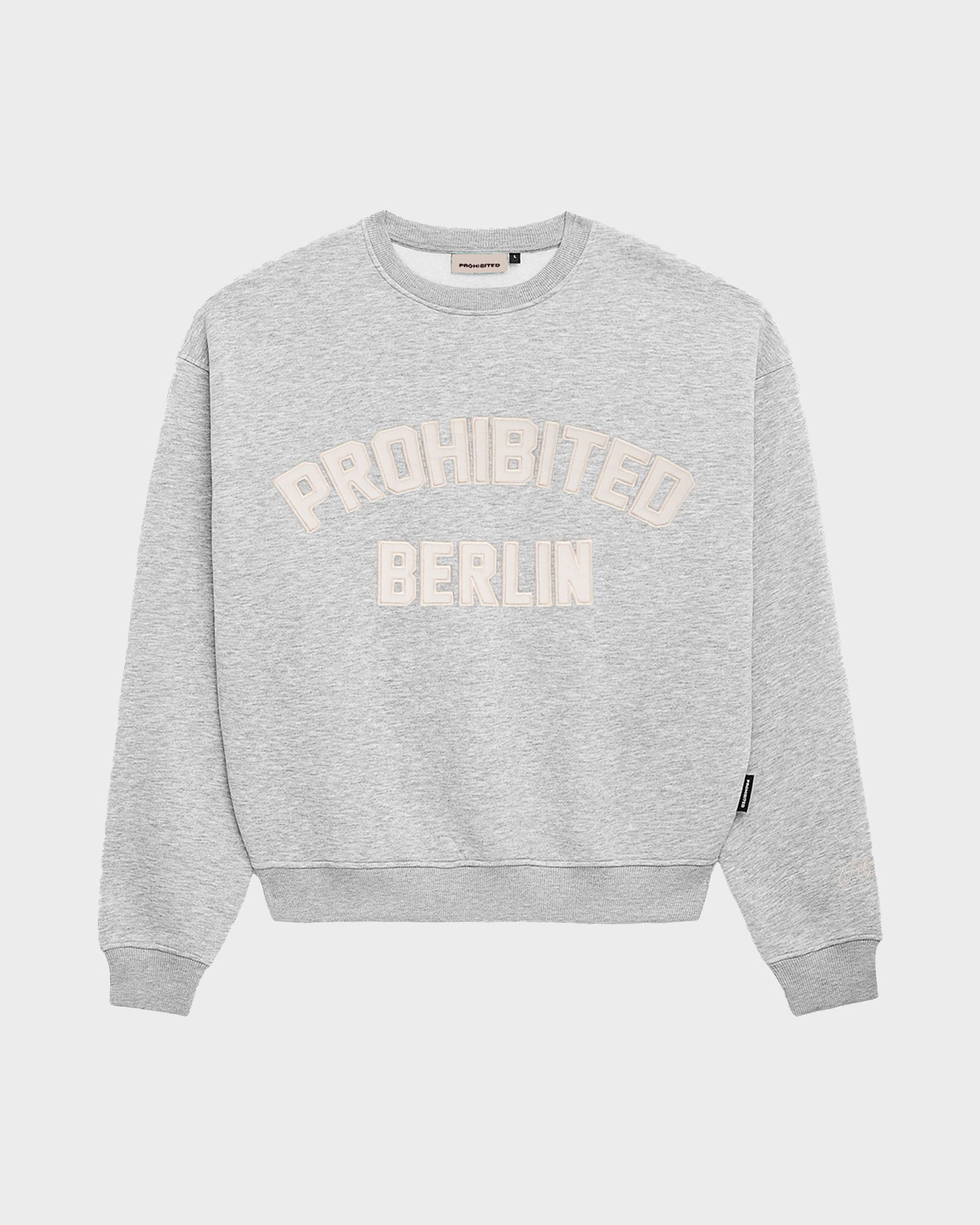 Prohibited |  Prohibited Sweater Club Member Crew Neck | L | Grau