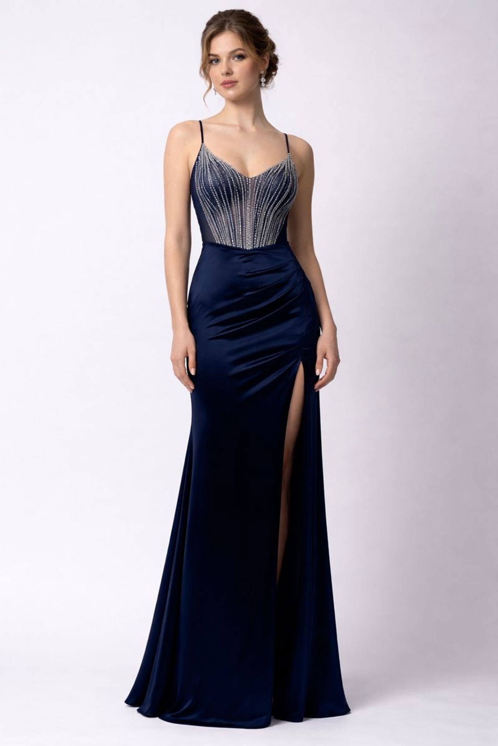 Mascara London |  Mascara London Langes Kleid  | 38 | blau