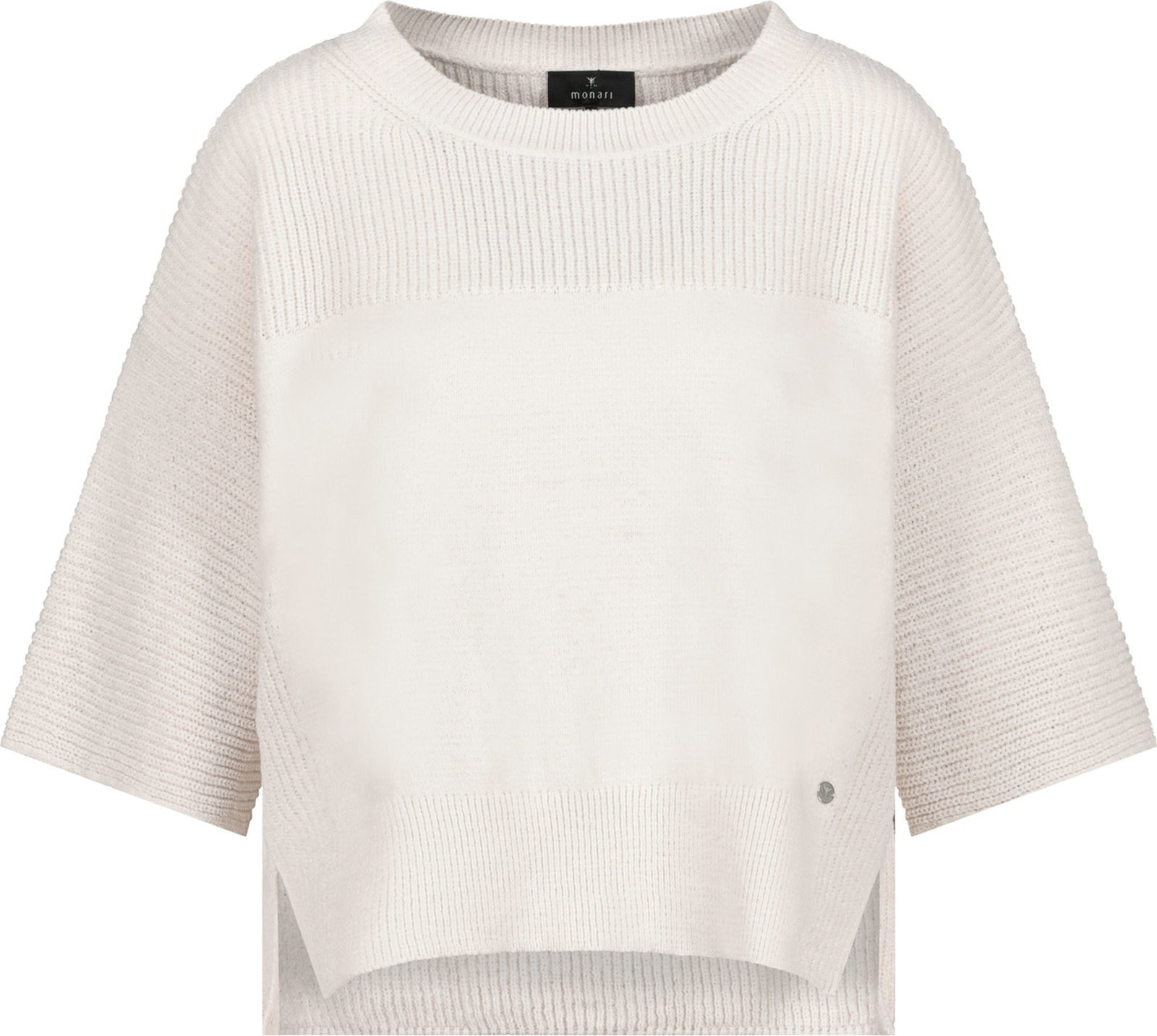 40 Sandshell Monarib Pullover mit Seitenschlitzen | sandshell | 42 | NEW-881777