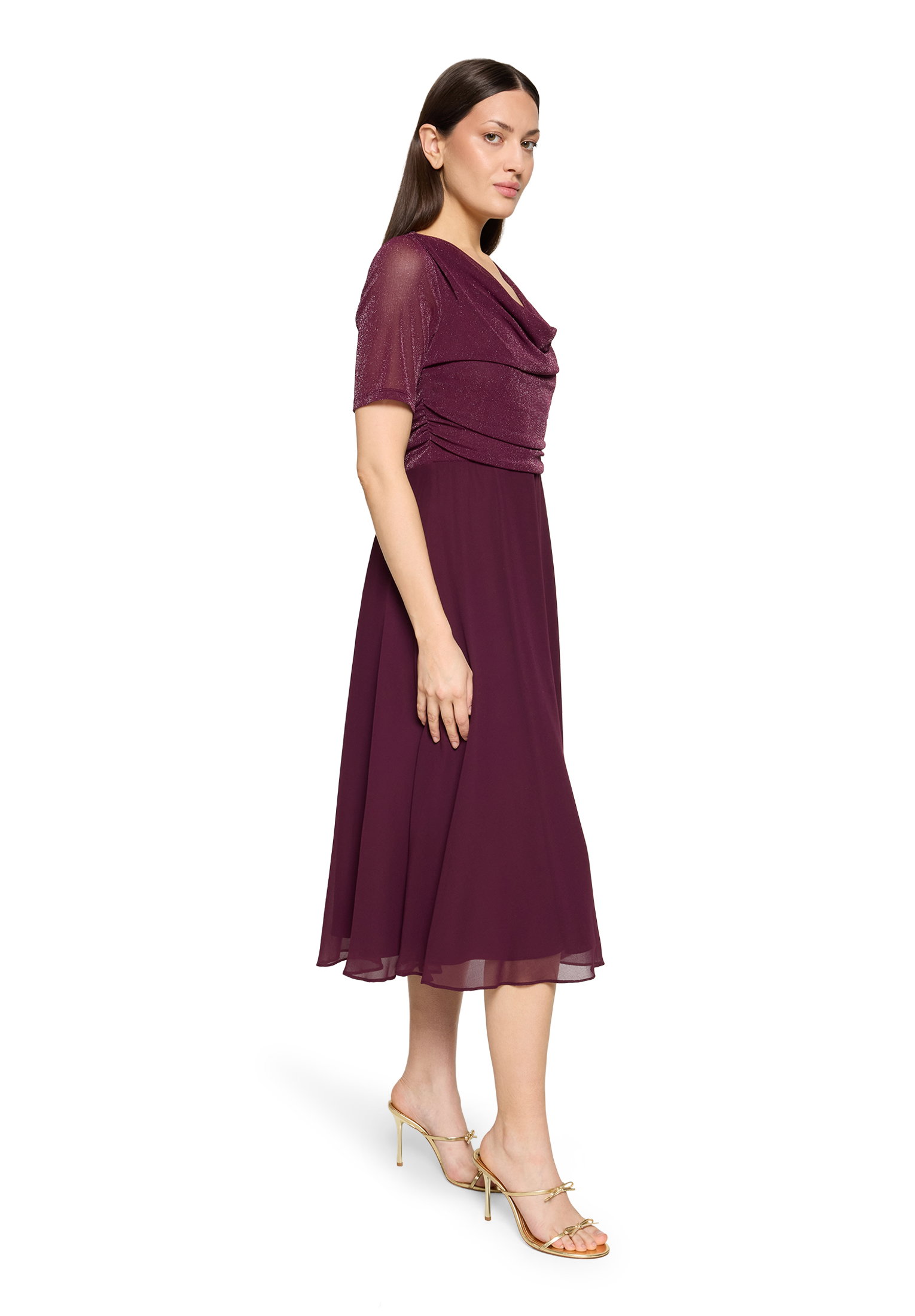Kleid Kurz 1/2 Arm, Strong Aubergine #5