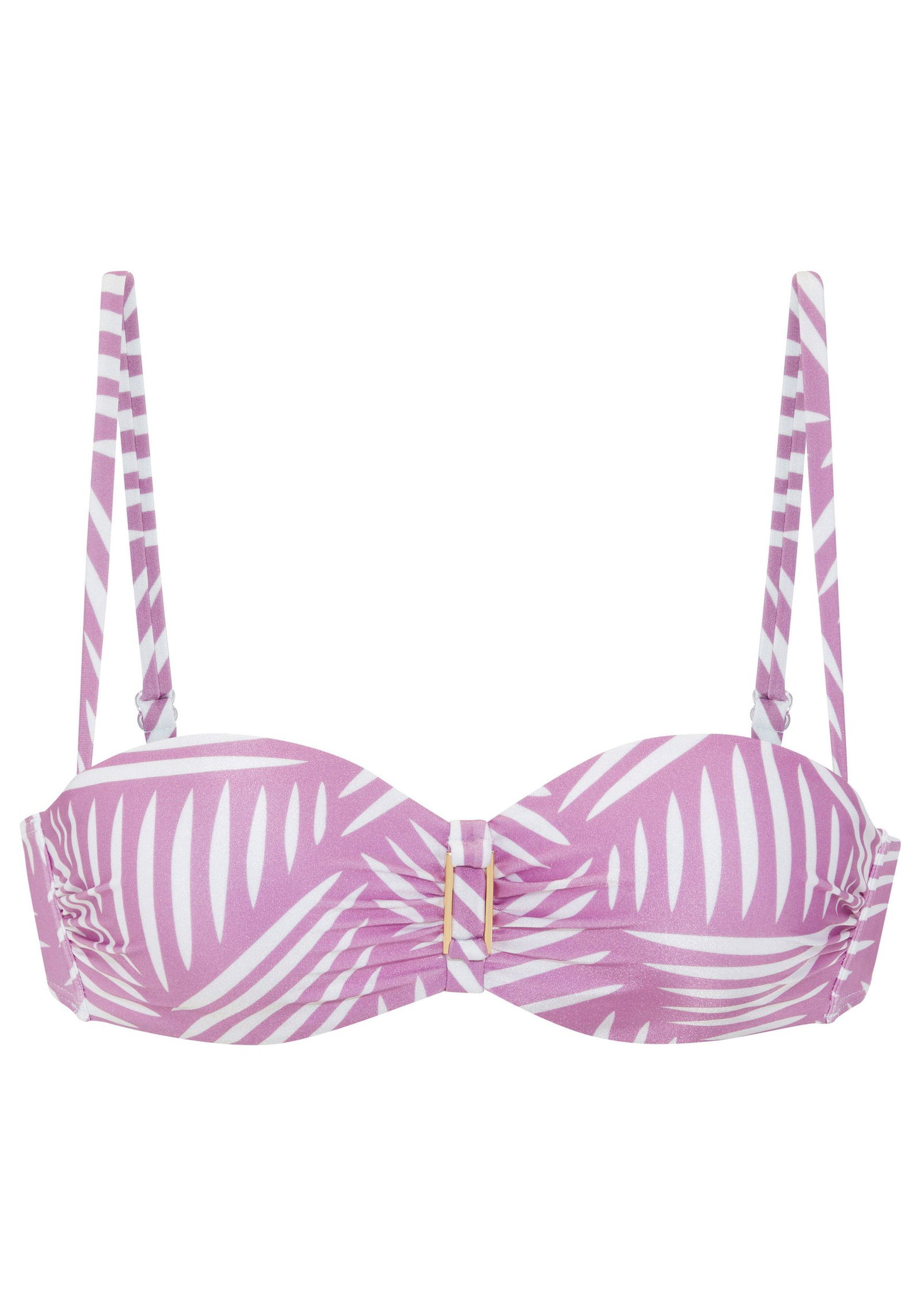 ef8c10051ca6b767dc15c10e31e6fc93 Lascana | LASCANA Bügel-Bandeau-Top | 40/C | lilac-cream