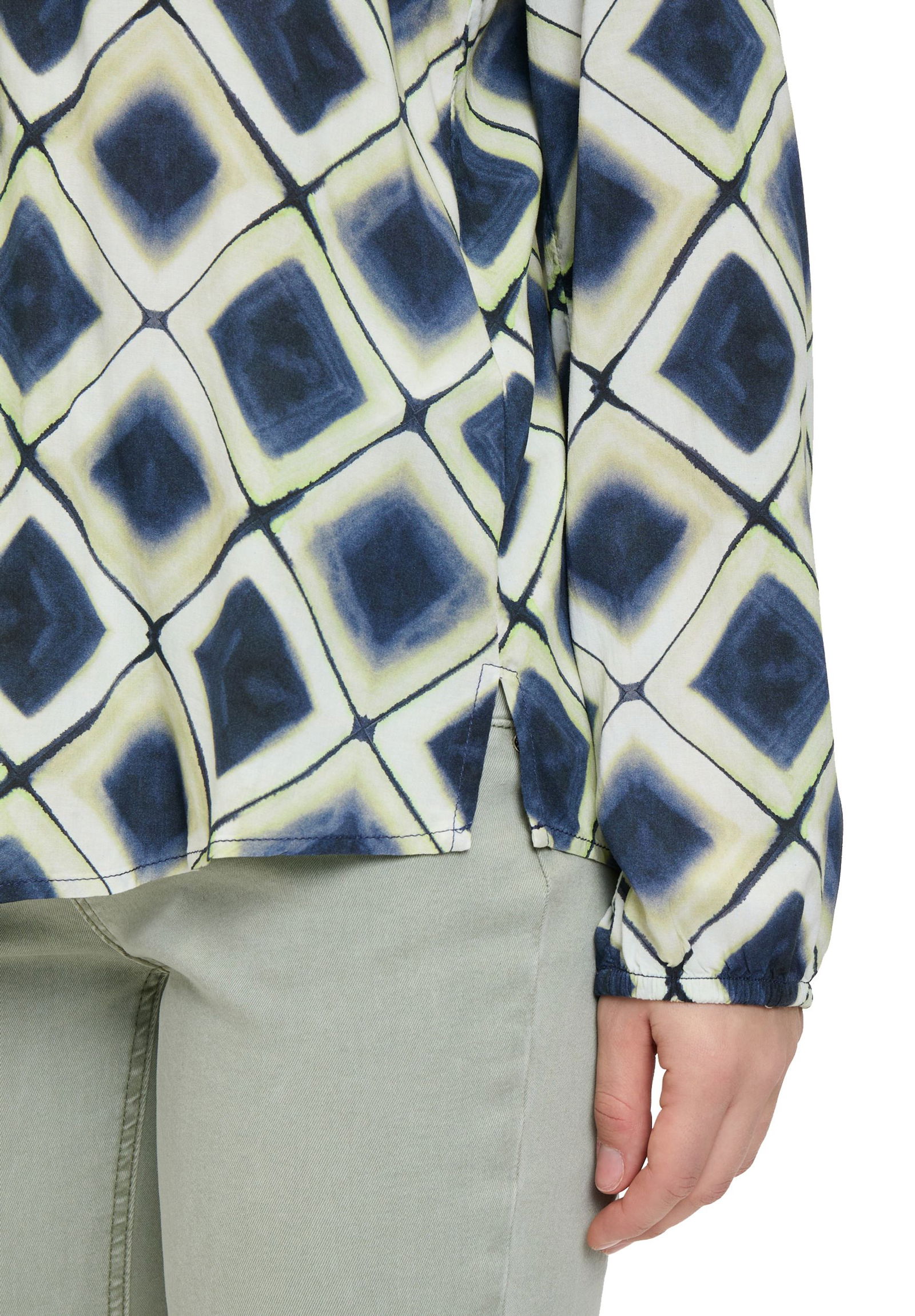 Cartoon |  Cartoon Druckbluse  | 36 | dark blue/green