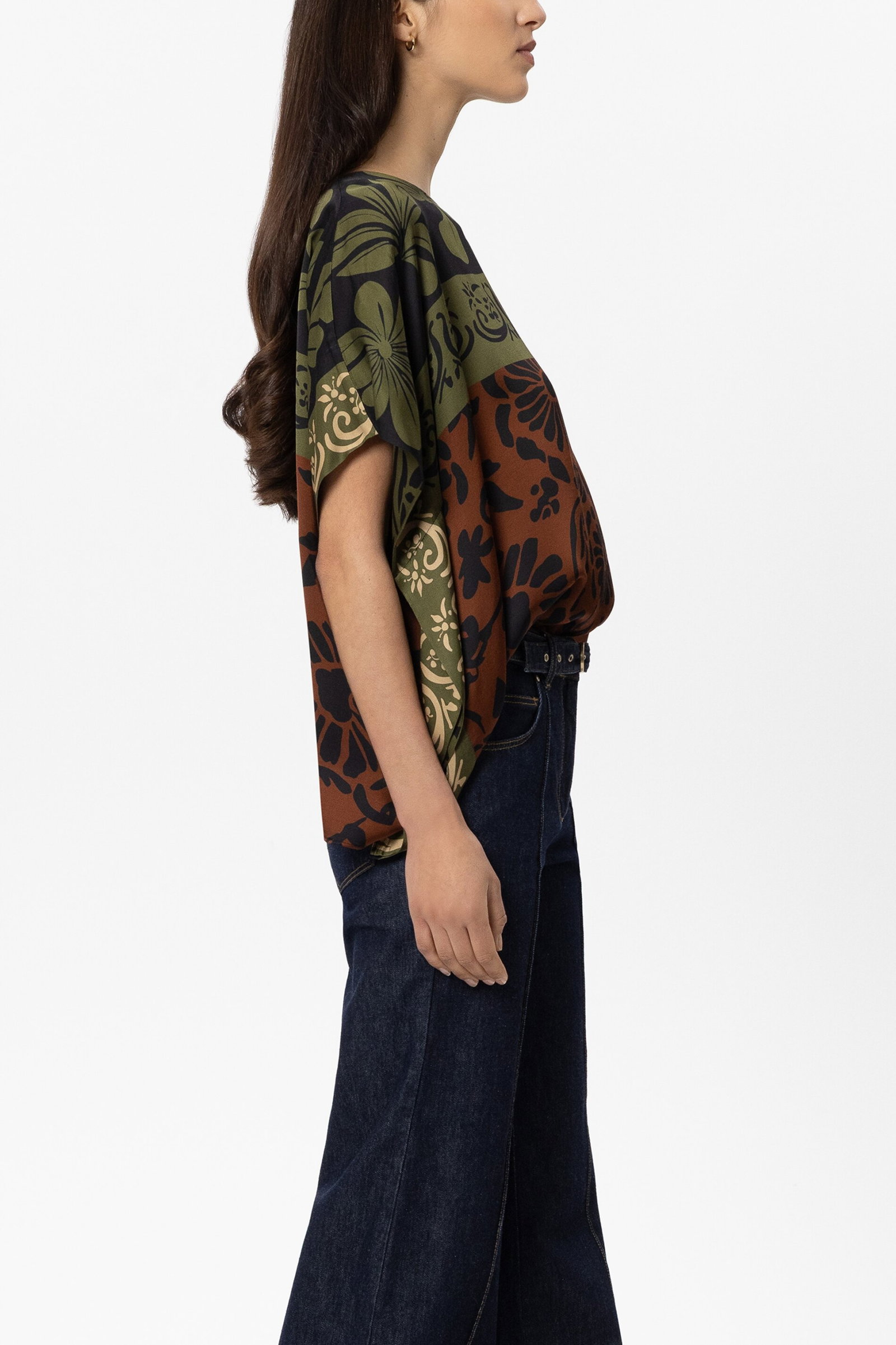 Bluse, the autumn leaf print #3