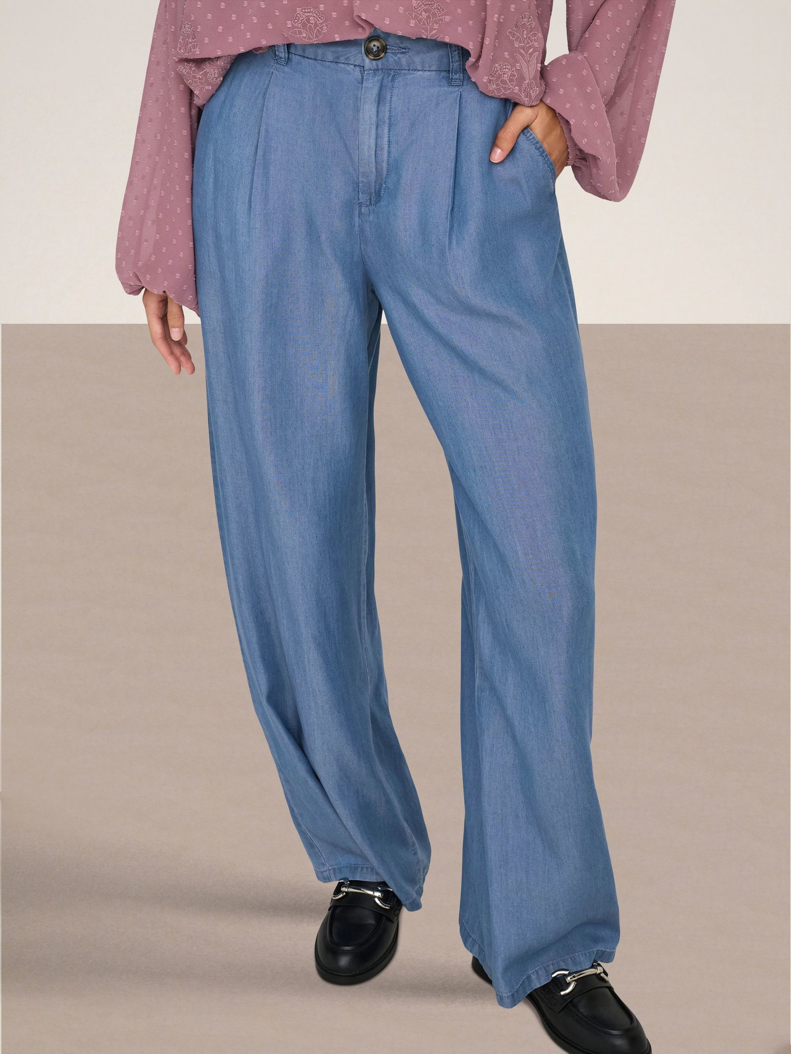 JDY |  JDY Schlaghose  | L/32 | medium blue denim