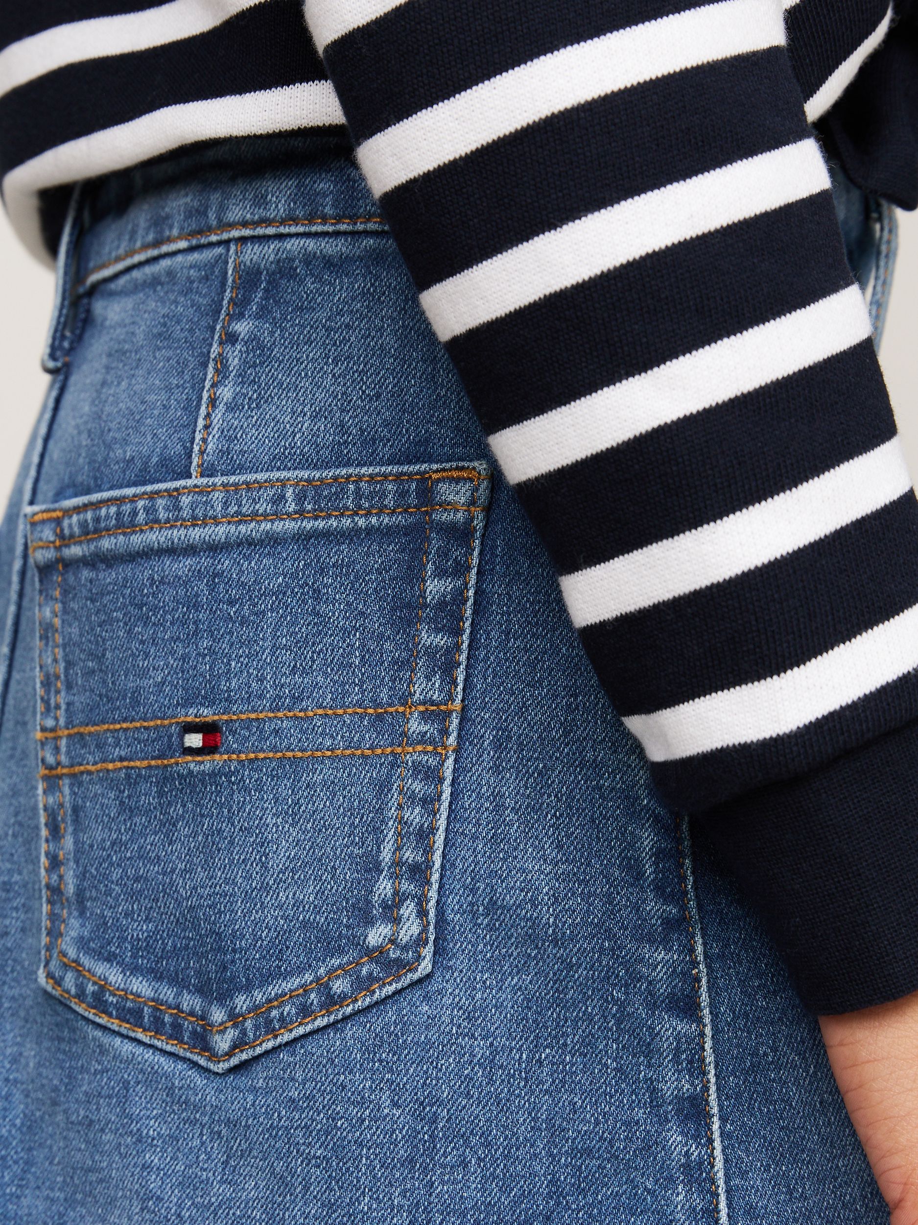 Tommy Hilfiger |  BUTTON THROUGH DENIM SKIRT | 10 | dark night navy big check