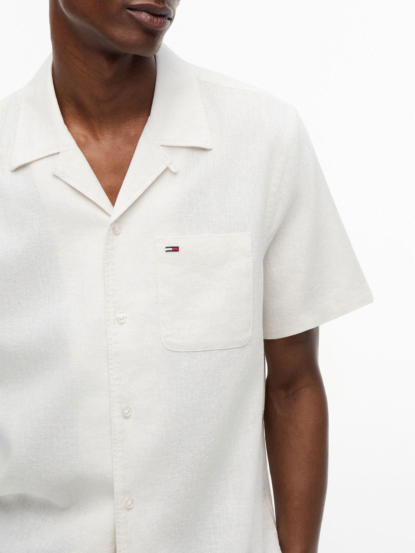 Tommy Jeans |  Tommy Jeans Hemd Super Slim Fit  | M | ecru